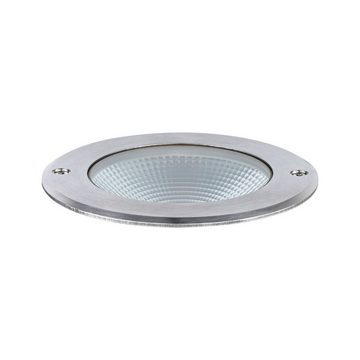 Paulmann LED Einbauleuchte Floor IP67 120mm 3000K 6W 580lm 230V Edelstahl, Aluminium, LED fest integriert, Warmweiß, Bodeneinbauleuchte