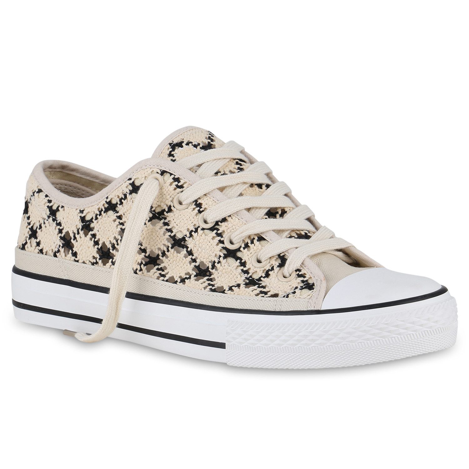 VAN HILL 841274 Sneaker Damen Übergrößen Sneaker Low Schnürer Bequeme Spitz günstig online kaufen