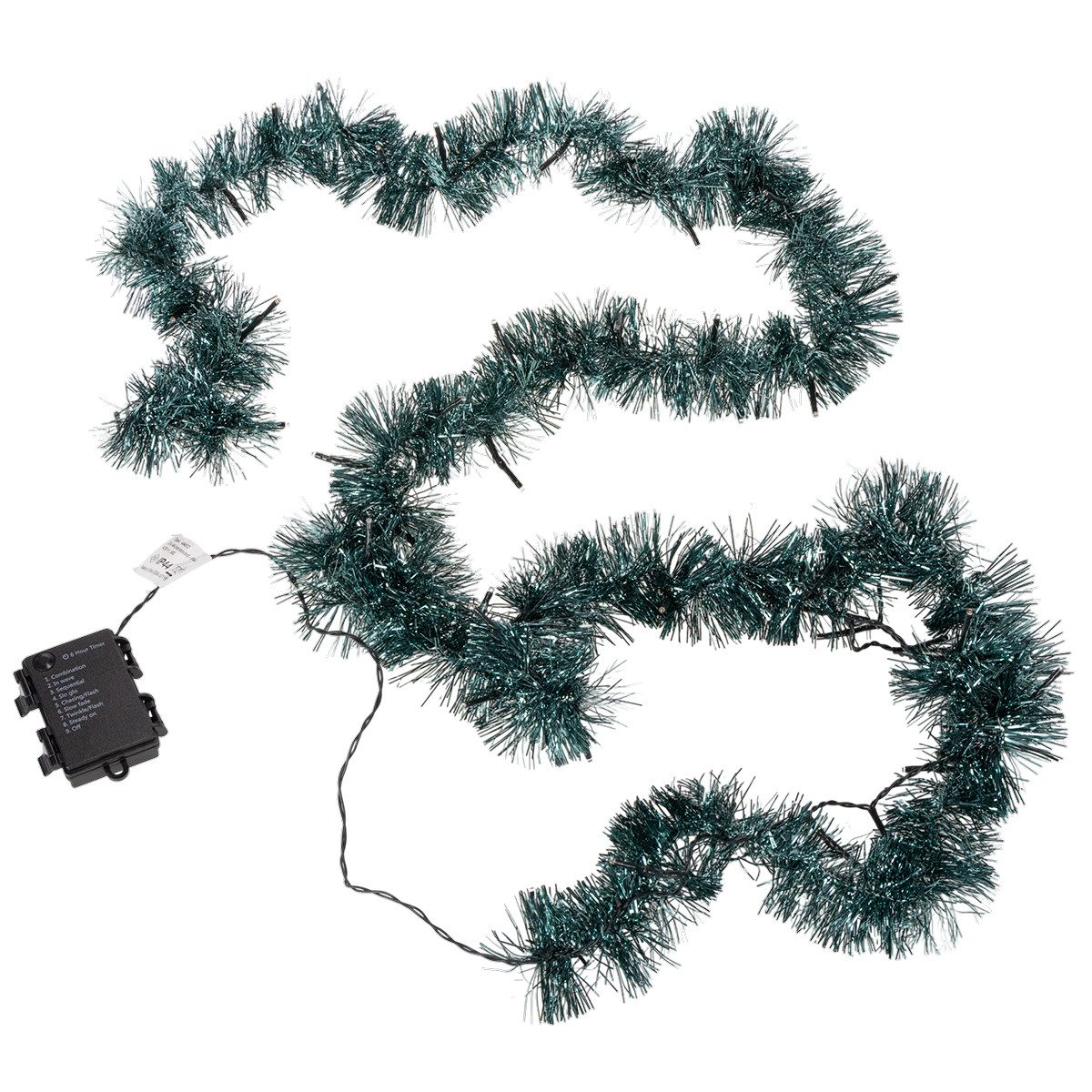 Kaemingk LED-Lichterkette LED Weihnachtsgirlande mit funkelnder Beleuchtung und