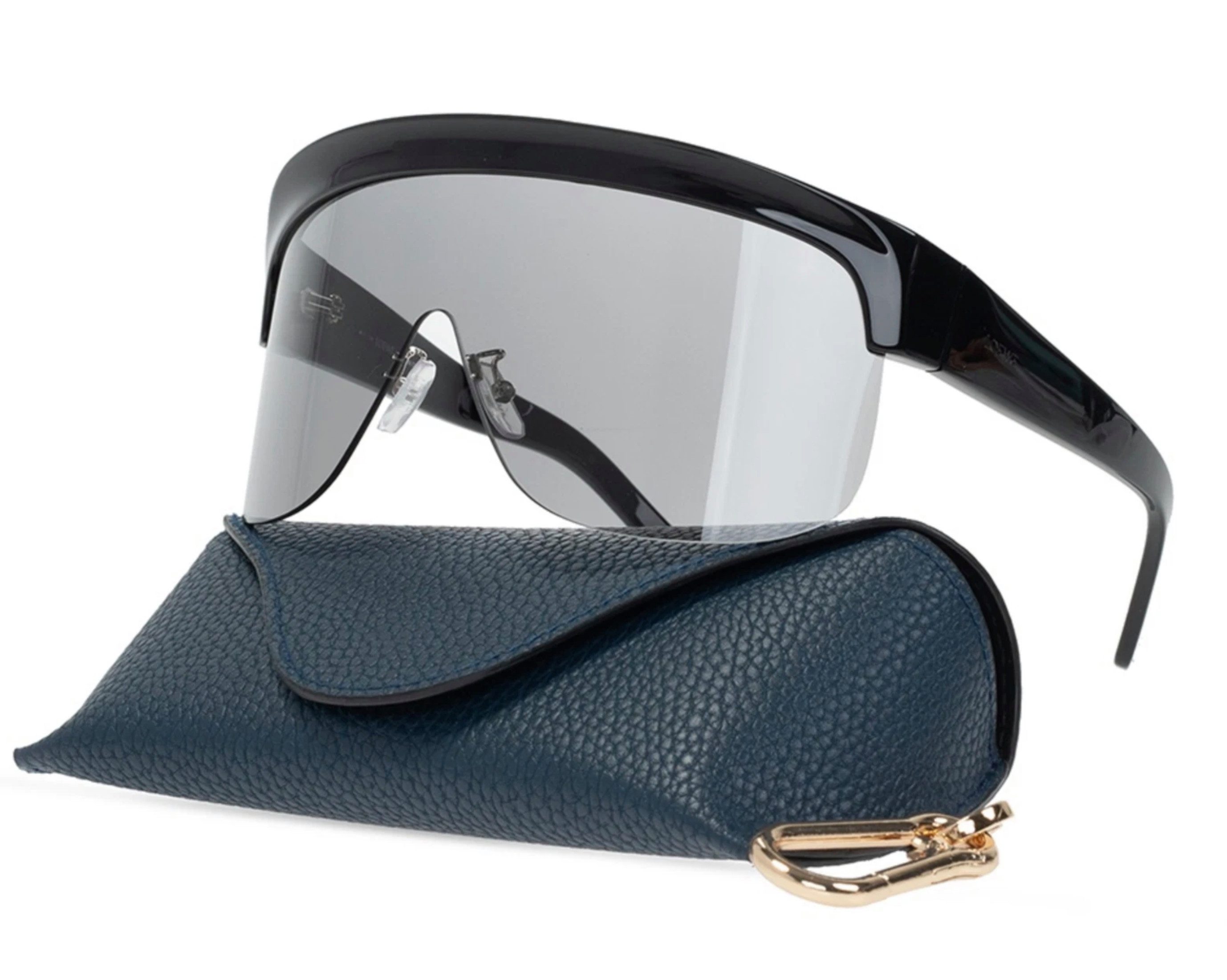 Loewe Sonnenbrille Show Oversized D-Frame Visor Brille Handmade in Italy Balance zwischen Eleganz und moderner Coolness