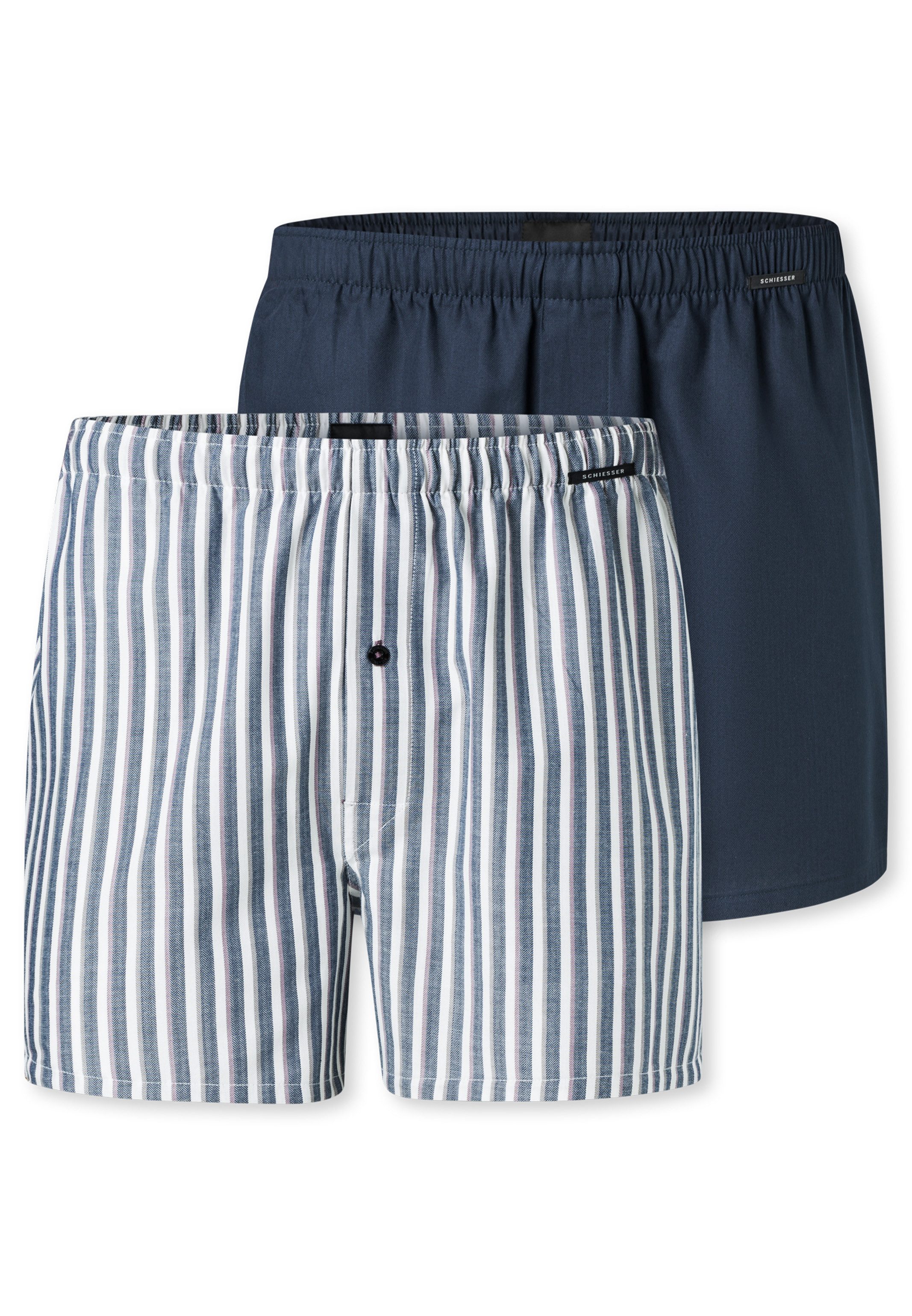 Schiesser Boxershorts 2er Pack Web (Spar-Set, günstig online kaufen