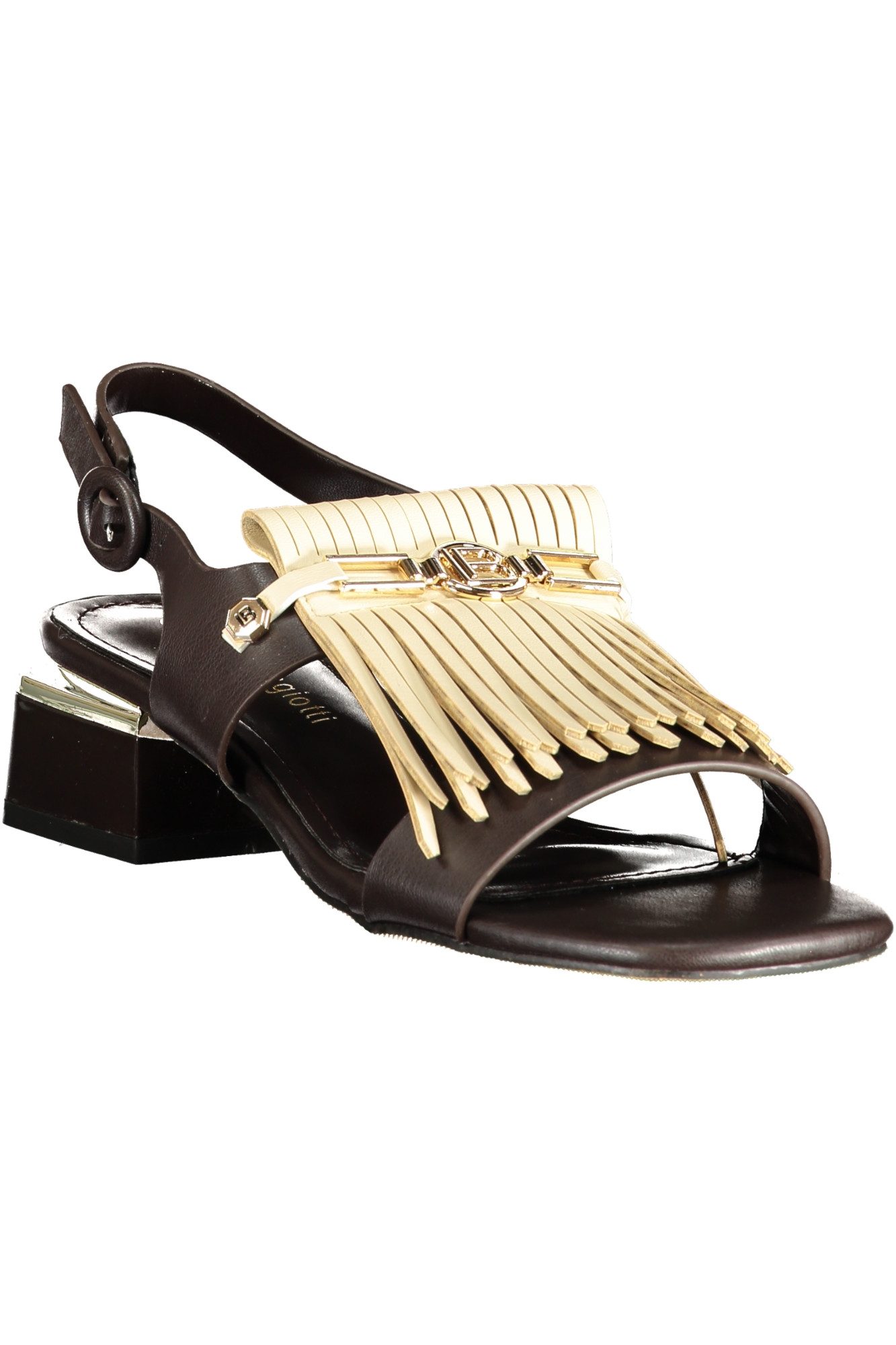 Laura Biagiotti Zehentrenner Elegante Damen Sandale in Braun mit verstellbarem