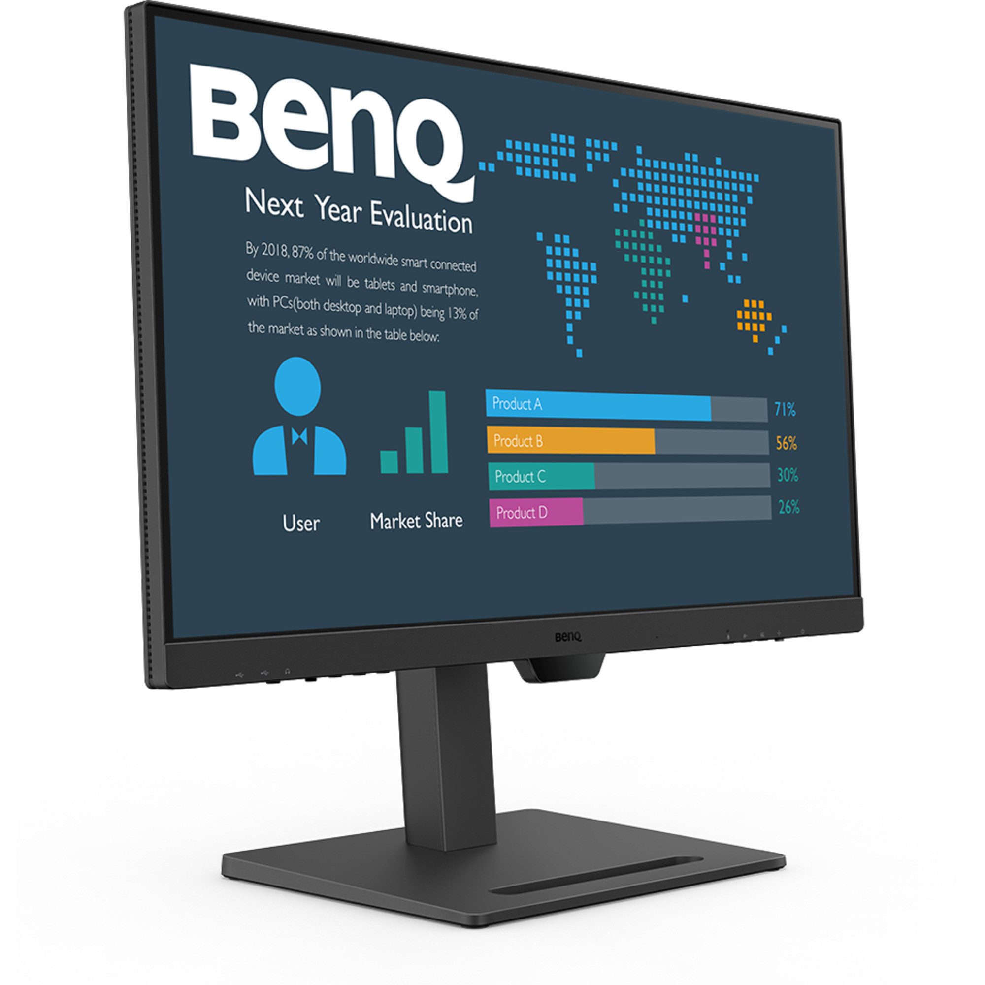 BenQ BL2790QT, LED-Monitor, (QHD, IPS, USB-C) TFT-Monitor