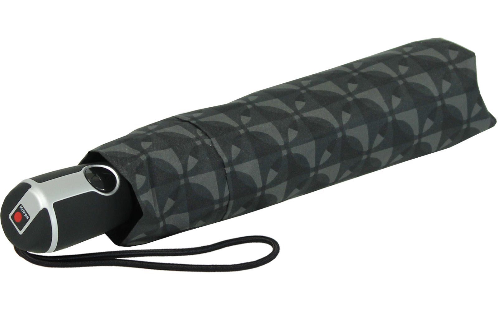 Duomatic große, Auf-Zu-Automatik Knirps® Nimbus black, mit Begleiter Large Taschenregenschirm - der stabile