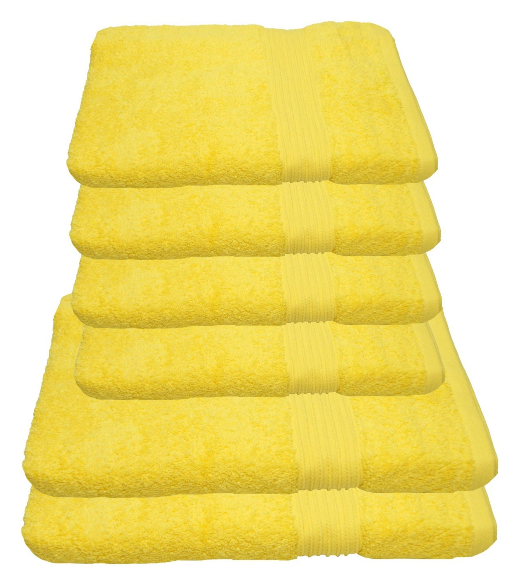 Handtücher 6-Handtücher-Gelb