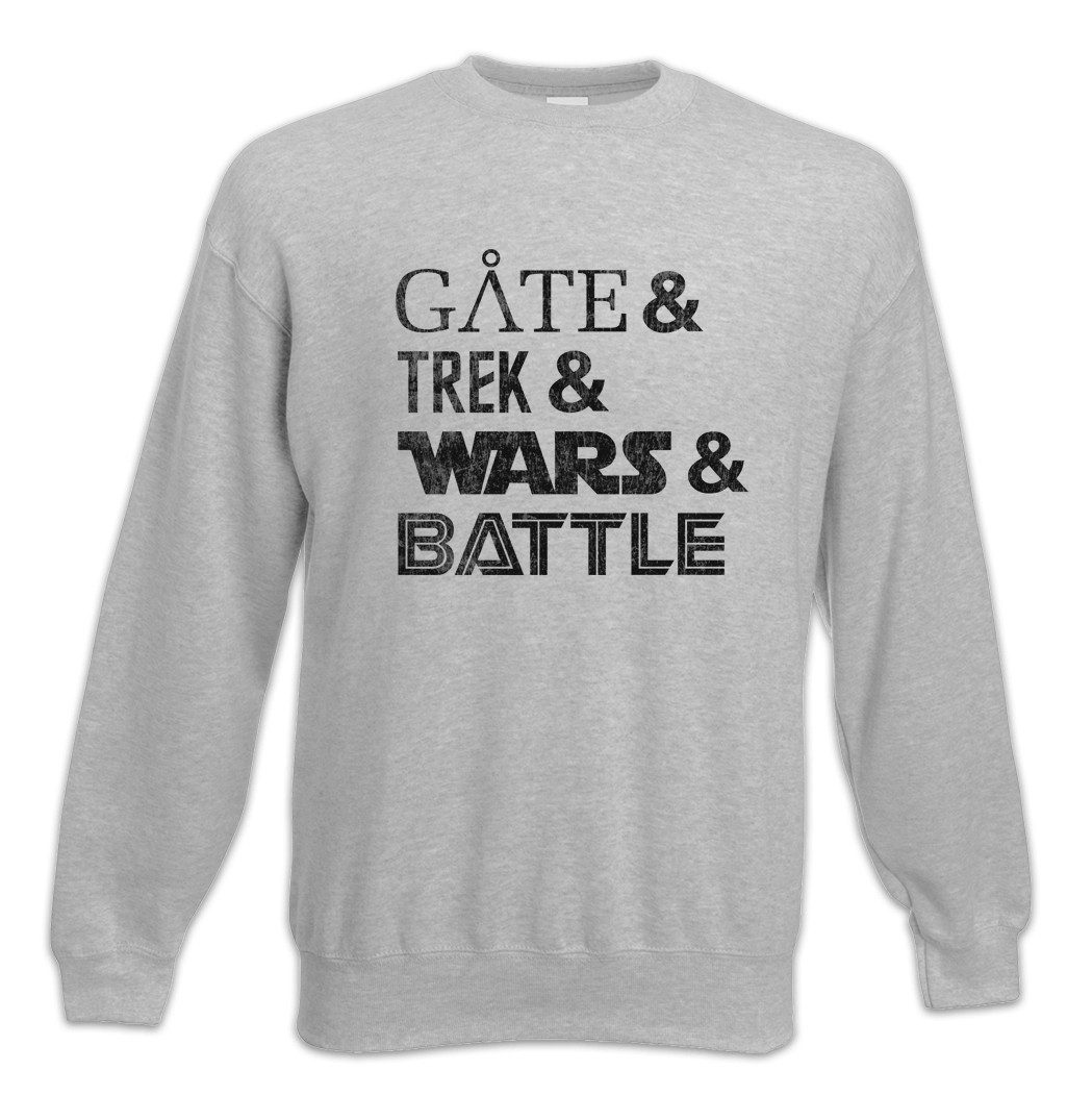 Sweatshirt Gate & Trek & Wars & Battle Sweatshirt Star Galactica Geek Nerd Sci Fi