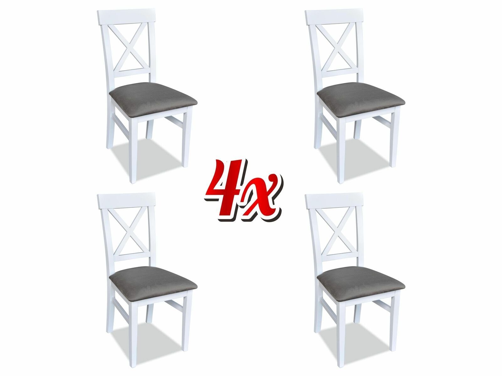 JVmoebel Stuhl, Garnitur Sessel Neu 4x Stühle Stuhl Polster Küchen Sitz Esszimmer