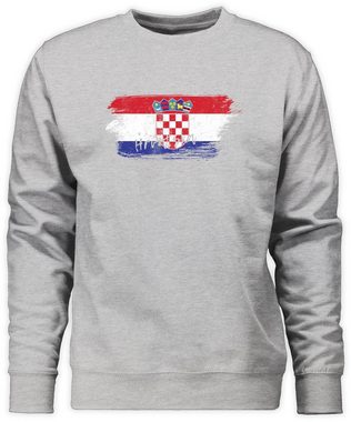 Shirtracer Sweatshirt Kroatien Vintage (1-tlg) 2024 Fussball EM Fanartikel