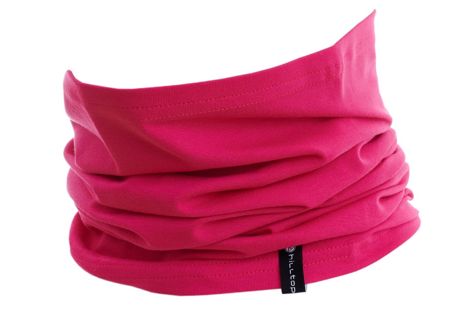 Hilltop Multifunktionstuch Halstuch aus Baumwolle, Schlauchtuch, Bandana, Geschenk Pink