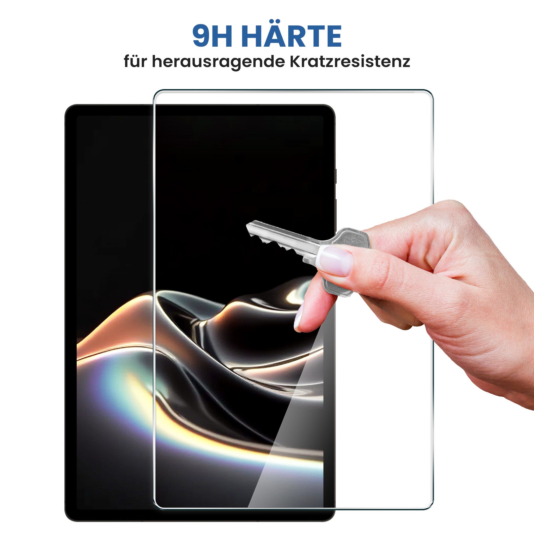 Tec-Expert Displayschutzglas 2x 9H Displayglas für Samsung Galaxy Tab A11+ 11.0 2025 für Samsung Galaxy Tab A11+ 11.0 2025, 2 Stück, Displayschutz, Schutzglas,  – Bild 3 von 5