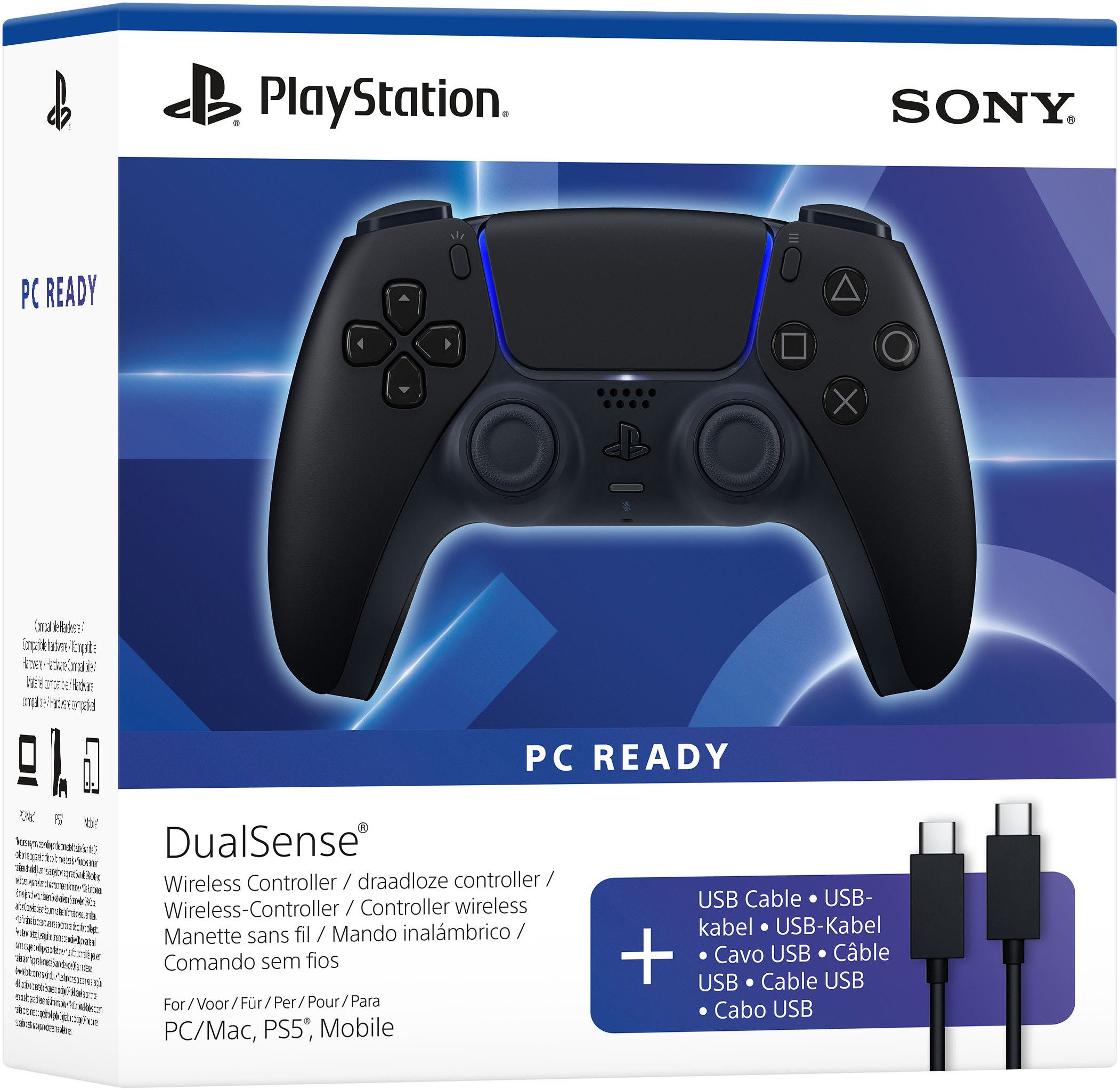 PlayStation 5 DualSense Wireless-Controller + USB-Kabel für PC PlayStation 5-Controller