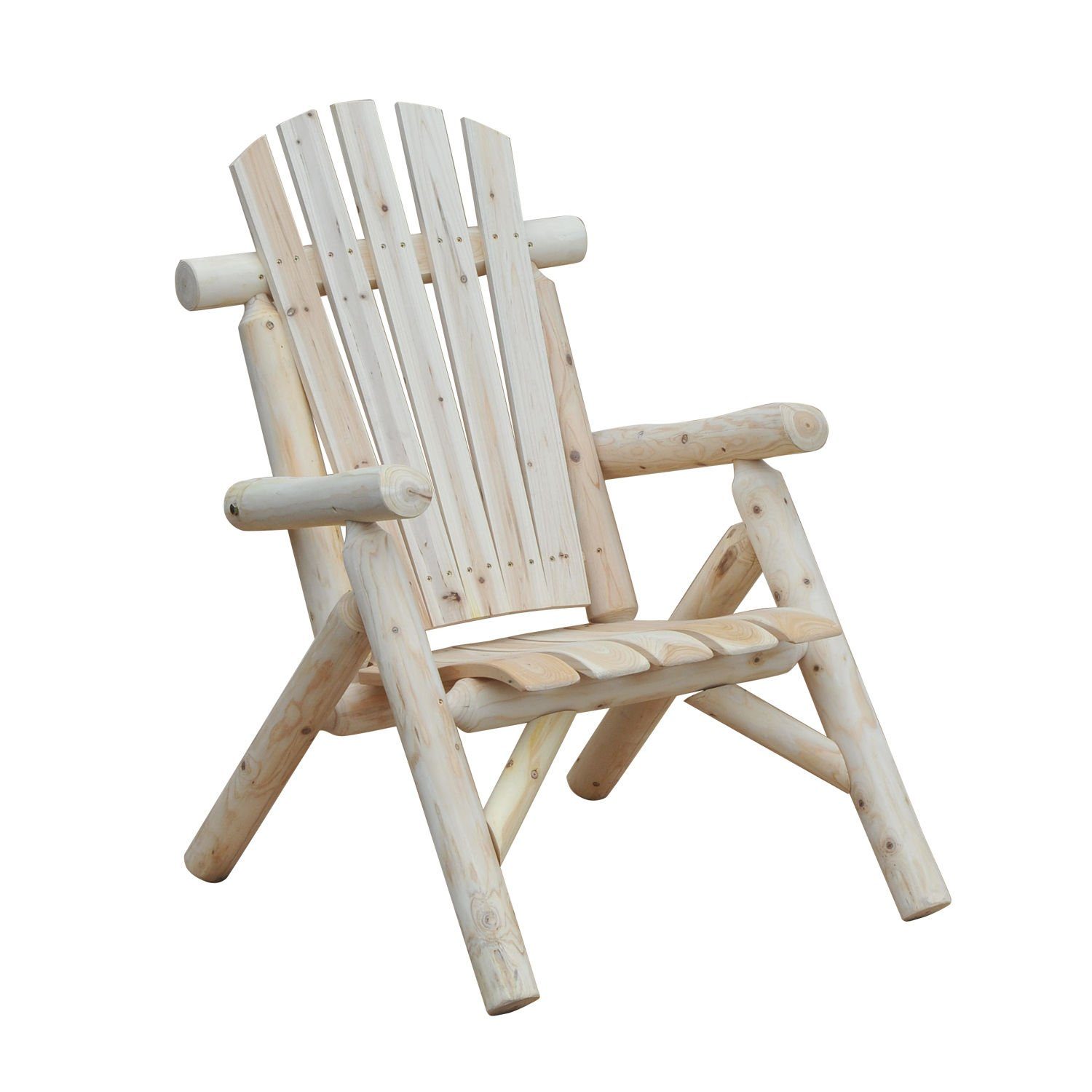 Outsunny Gartenstuhl Holzstuhl Hochlehner mit Armlehne günstig online kaufen