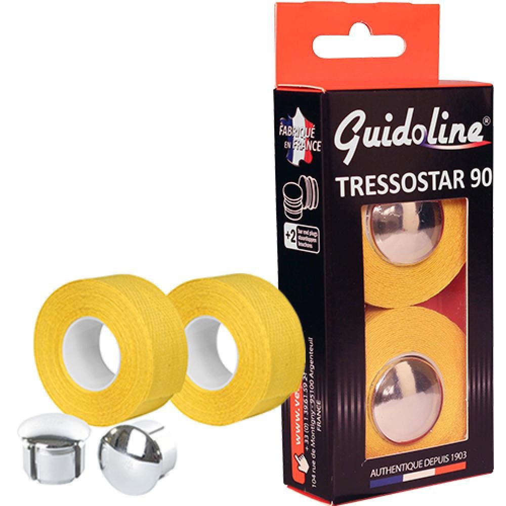 Velox Fahrradlenker Velox Lenkerband TRESSOSTAR 90 Karton mit Stopfen Baumwolle gelb
