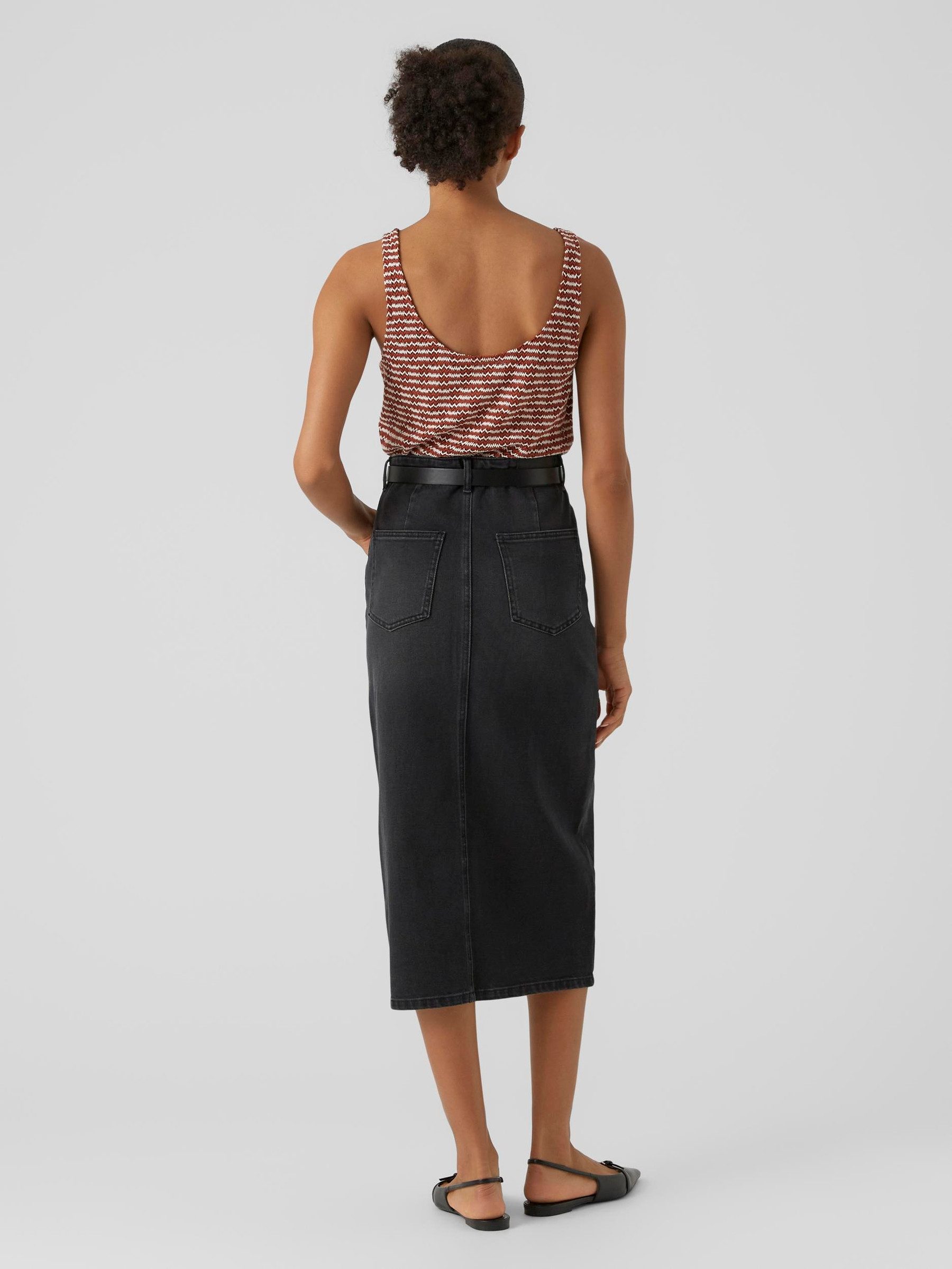 Vero Moda Sommerrock Wadenlanger Denim mit günstig online kaufen