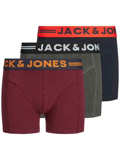 Jack & Jones Junior Боксерские мужские трусы, боксерки JACLICHFIELD TRUNKS 3 PACK NOOS JNR