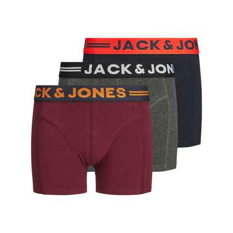 Jack & Jones Junior Boxershorts JACLICHFIELD TRUNKS 3 PACK NOOS JNR