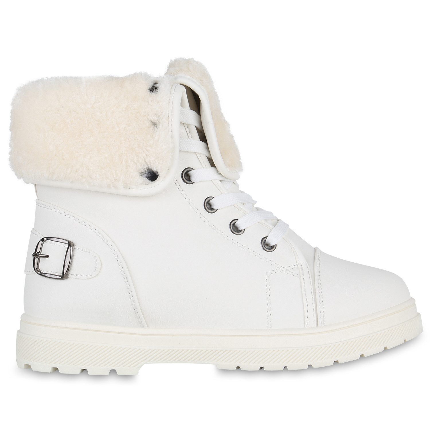 VAN HILL 840859 Sneaker Damen Sneaker High Chloe Warm gefütterte Winterschuhe mit Schnallen – Bild 2 von 4