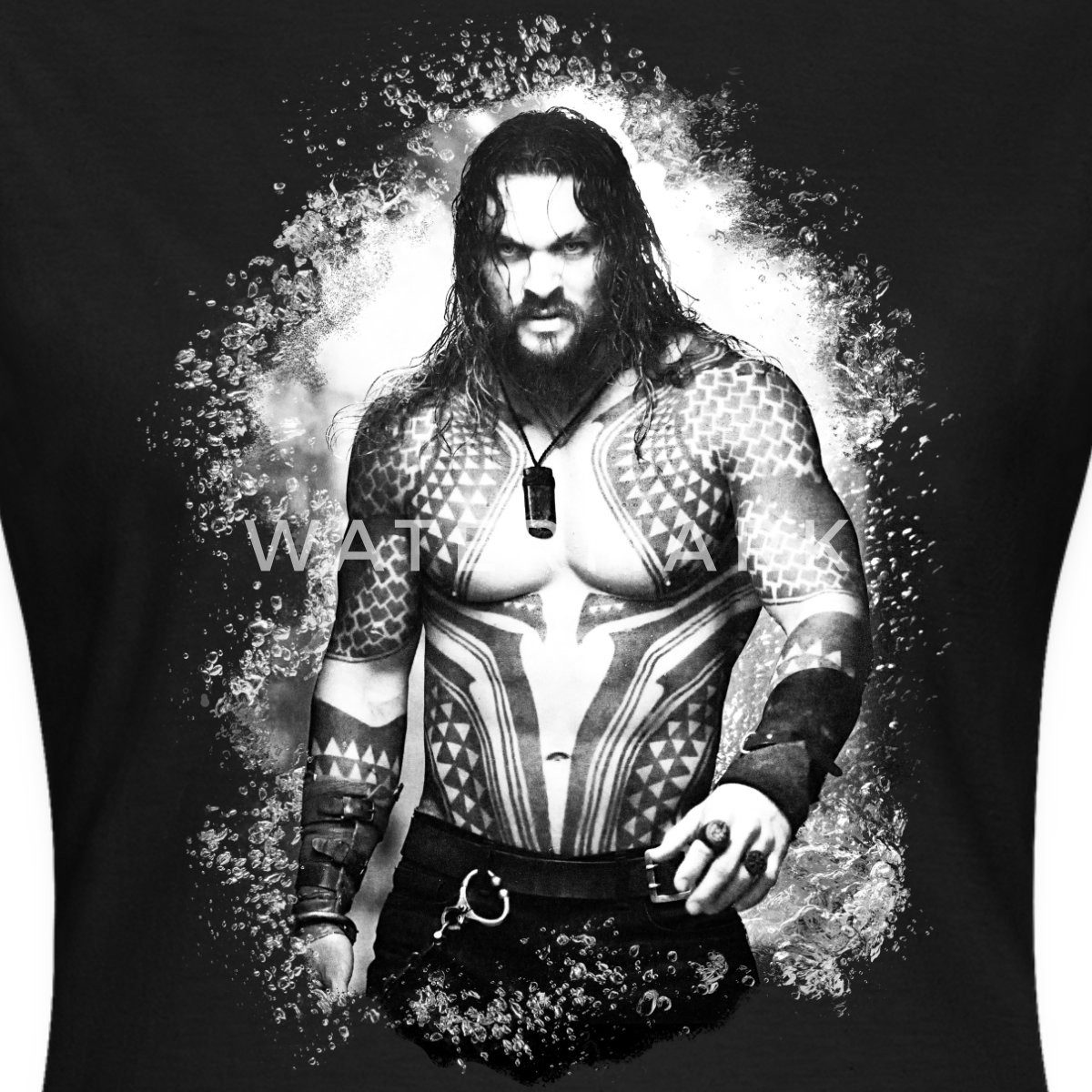 Spreadshirt T-Shirt Aquaman Film Aquaman Kampfbereit Frauen T-Shirt (1-tlg) Slim Fit, fällt klein aus