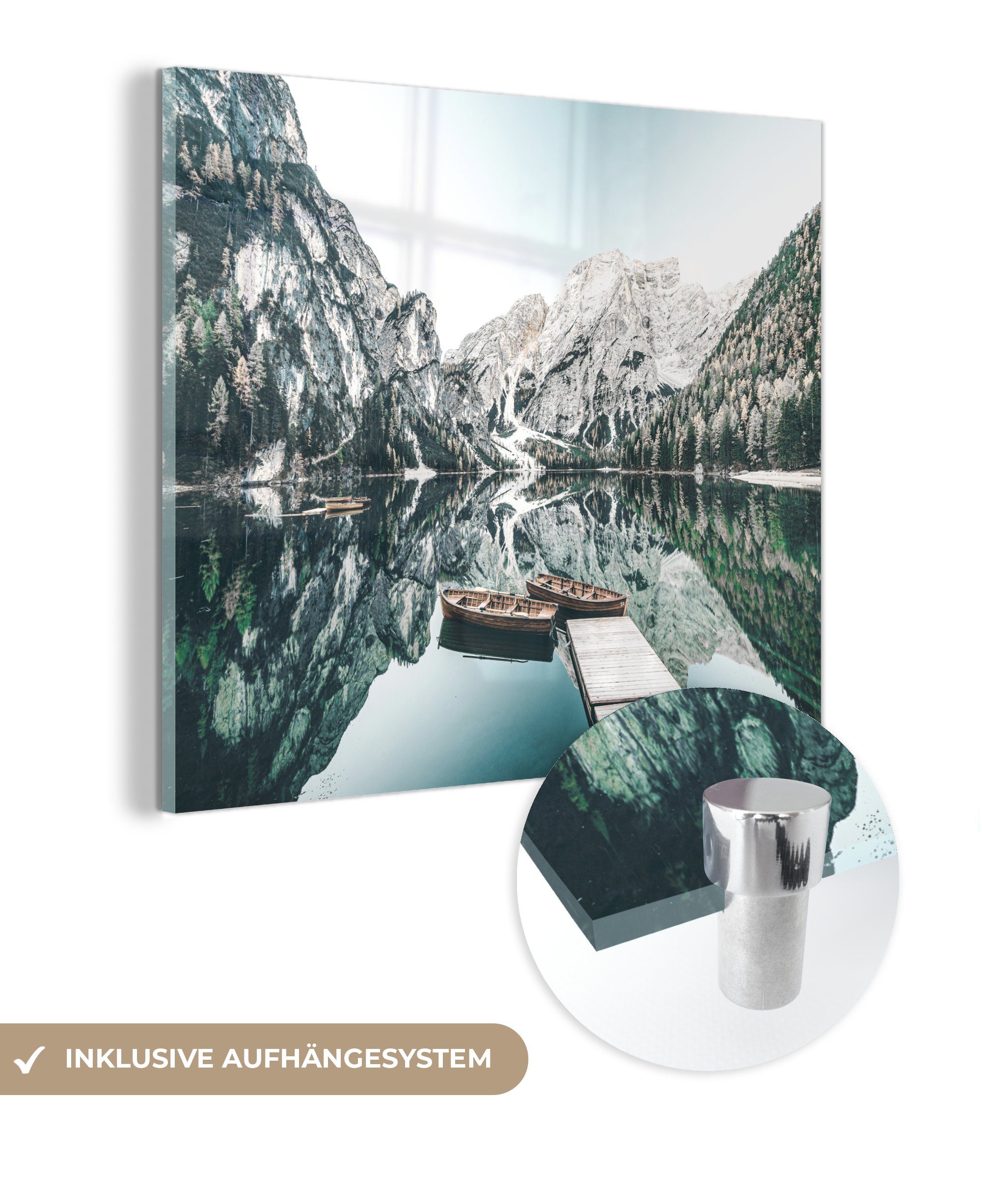 MuchoWow Acrylglasbild Landschaft - Boot - günstig online kaufen