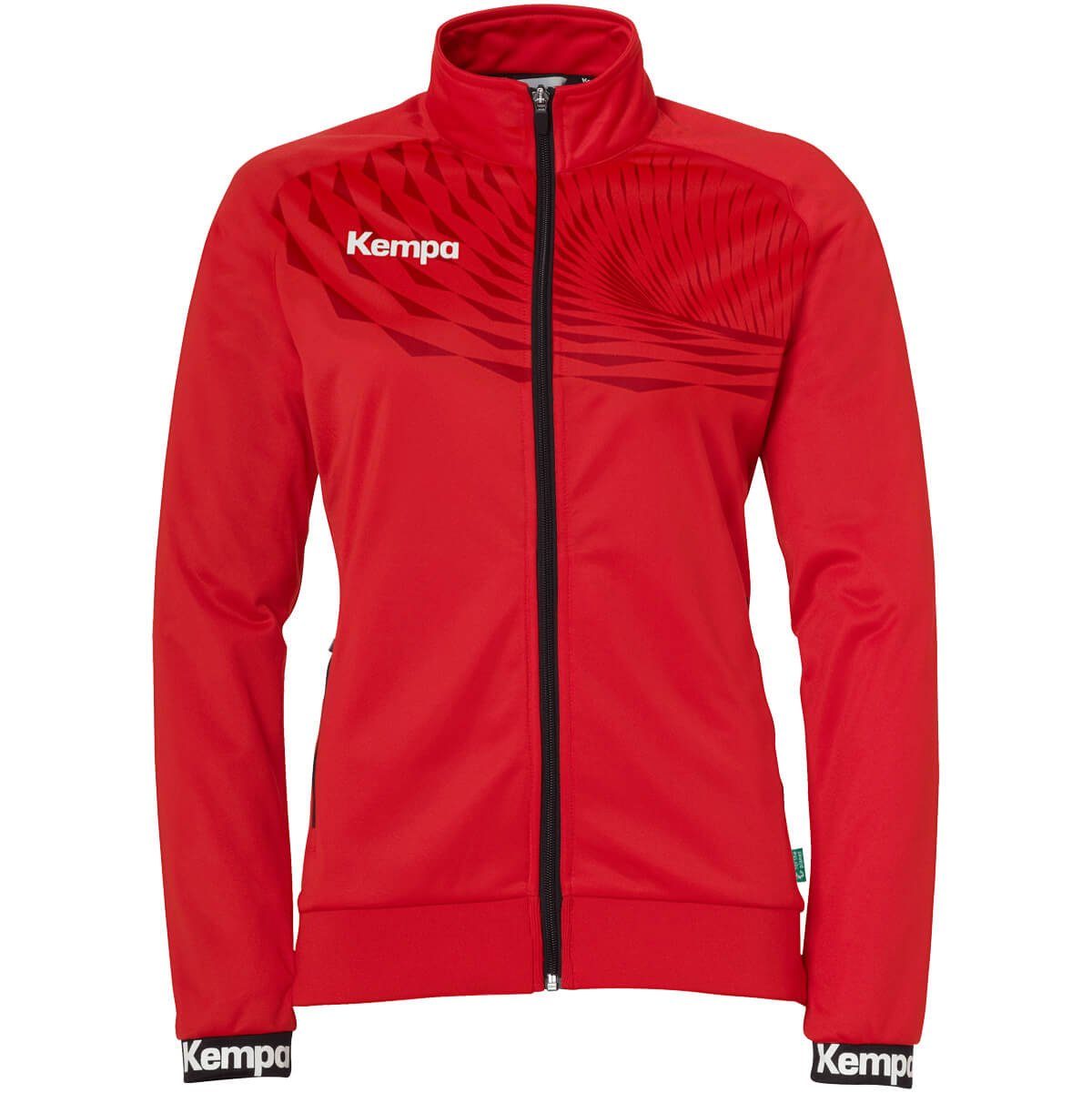 Kempa Trainingsjacke Kempa Trainingsjacke WAVE 26 POLY JACKE WOMEN (1-St) atmungsaktiv rot/chilirot | Trainingsjacken