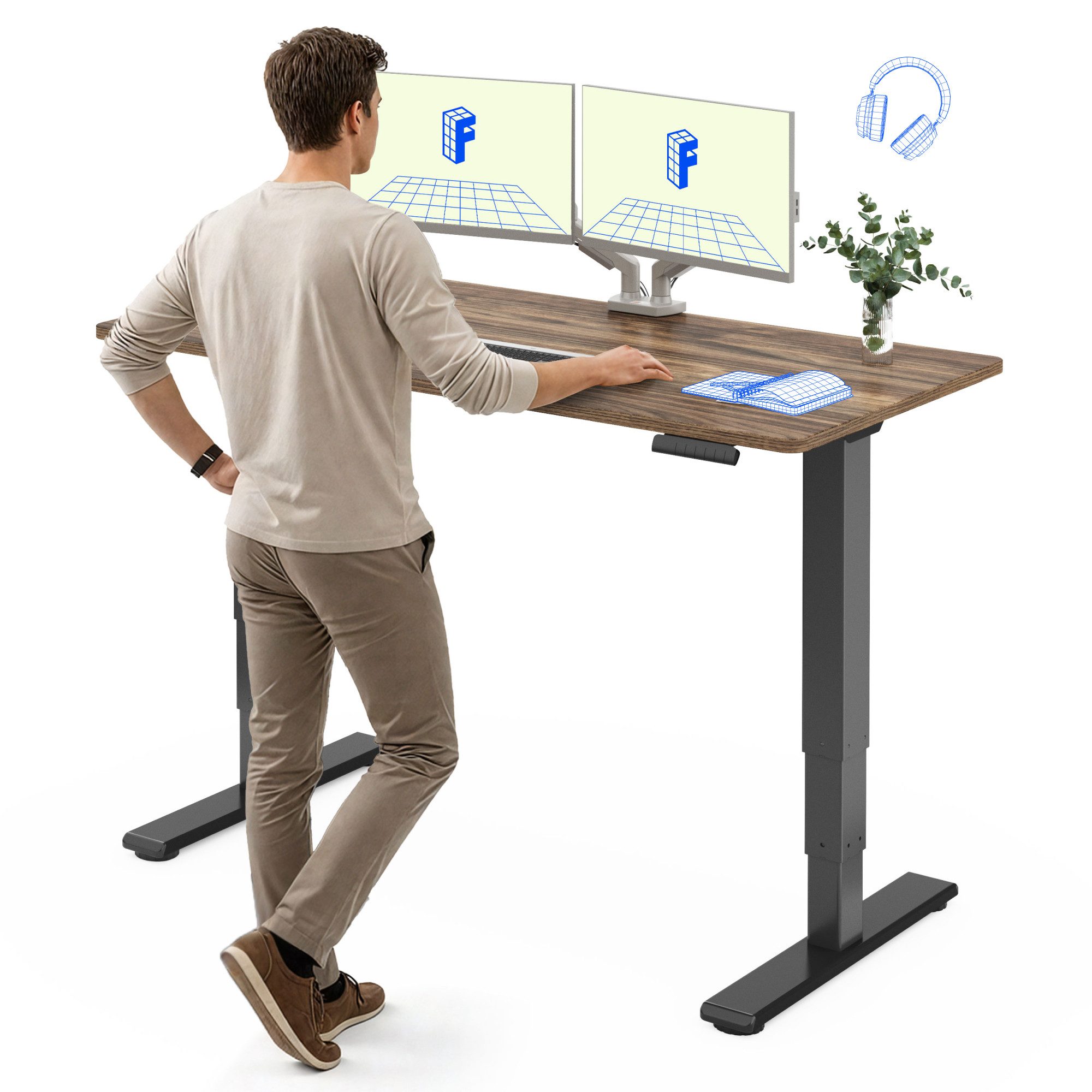 FLEXISPOT Schreibtisch Elektrisch Höhenverstellbarer Schreibtisch EC5 LITE günstig online kaufen