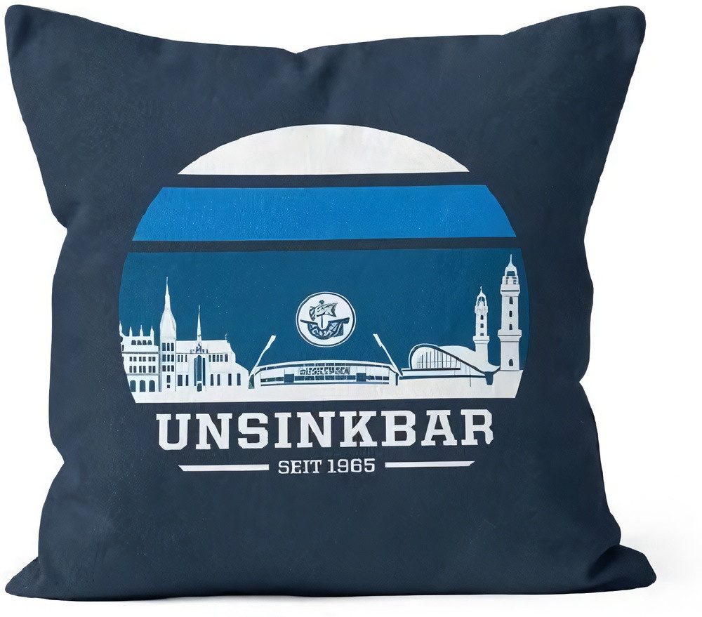 FC Hansa Rostock Kopfkissen Deko-Kissen Skyline