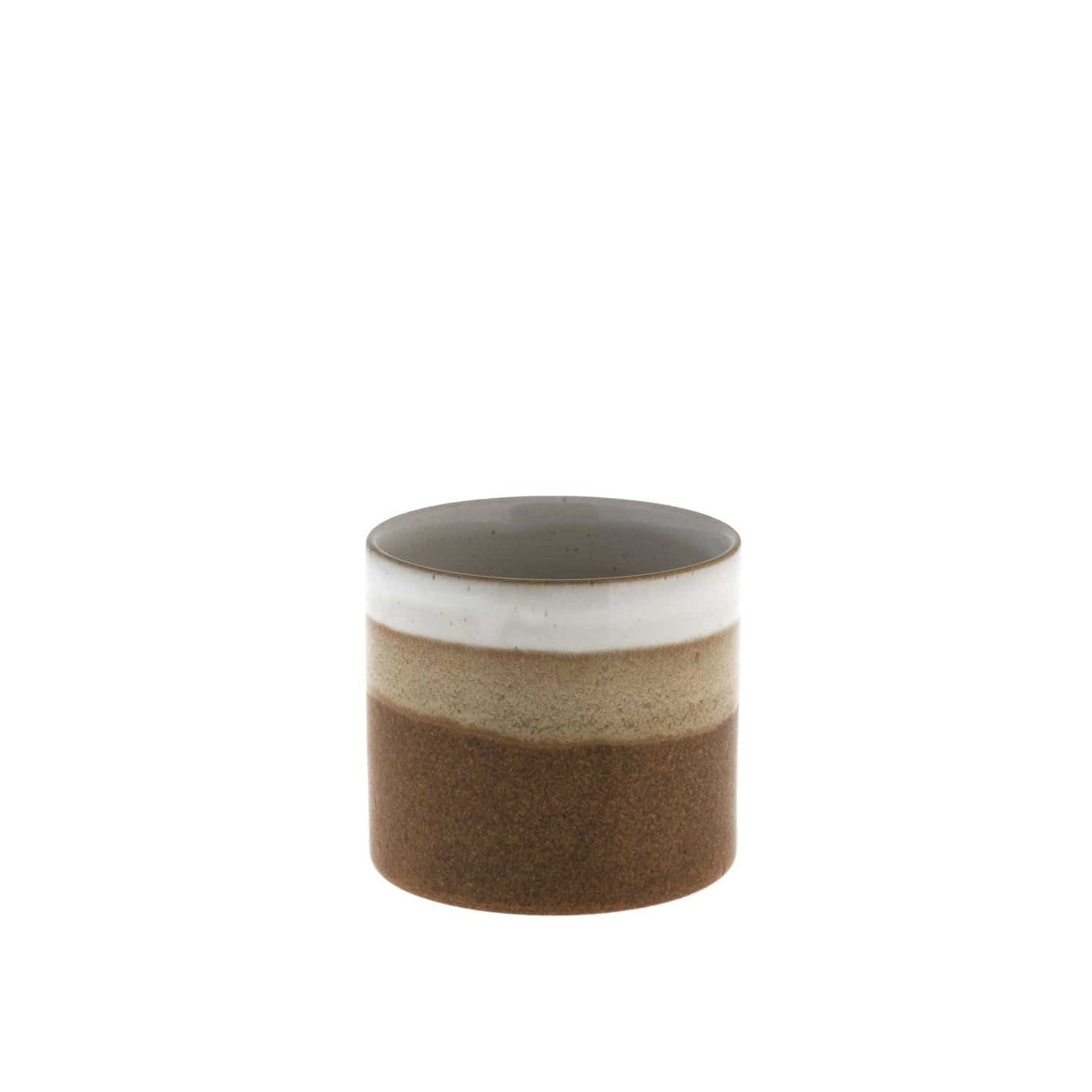 Kerzenständer Storefactory Teelichthalter LJUNGARUM braun glänzend, Ø 10x9 cm