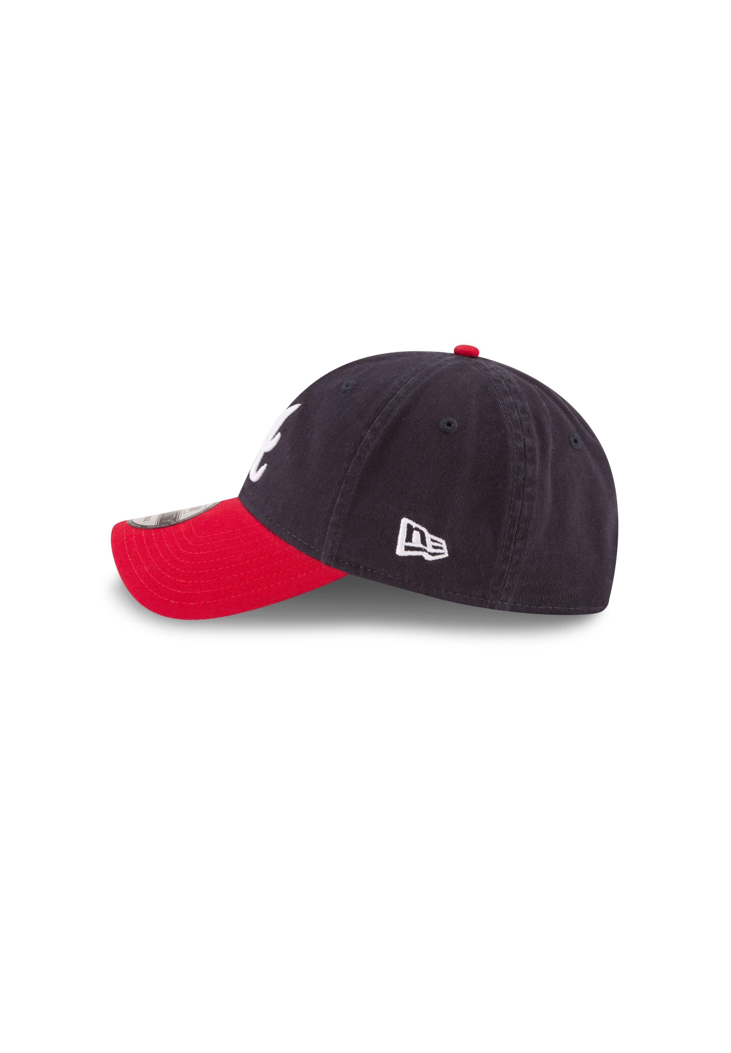 New Era Baseball Cap Atlanta Braves MLB Core Classic Marineblau Rot Verstellbare 9Twenty Ca (1-St)