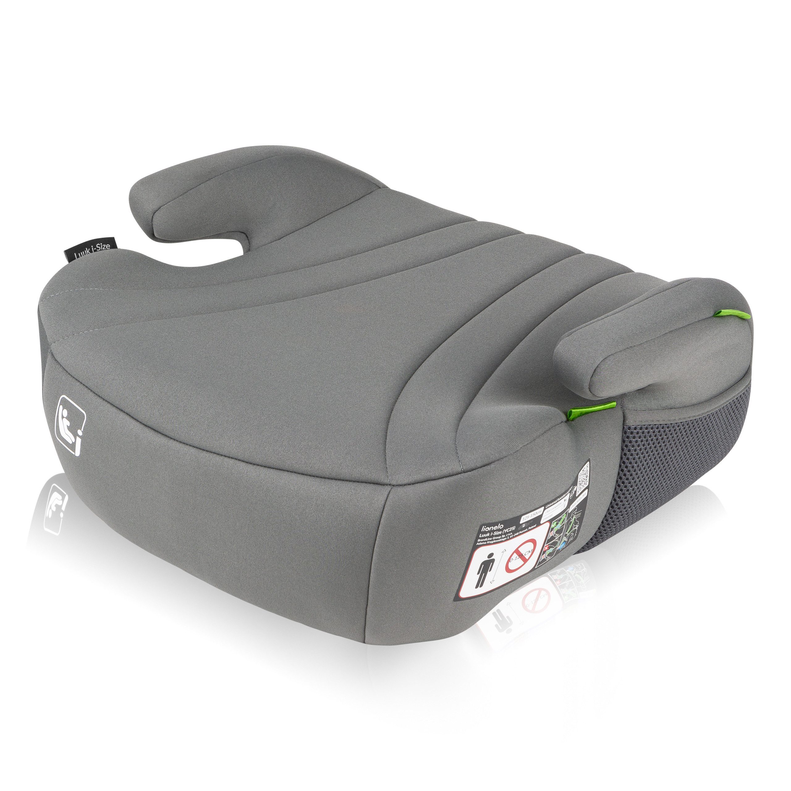 lionelo Kindersitzerhöhung LUUK I-SIZE, ab: ab 8 Jahren, bis: bis 12 Jahren, (Set), 22-36 kg / i-Size / waschbar / breiter, bequemer Sitz