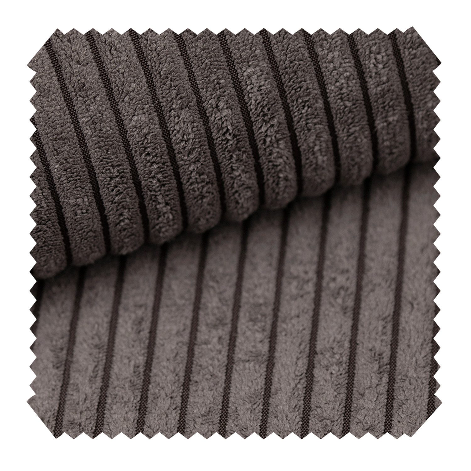 novely® Stoff PORTO - Polsterstoff in Breitcord-Optik - Ultraweicher Möbelstoff, Samtige Haptik, Reißfest, Fusselfrei, Robust, Meterware, 1lfm