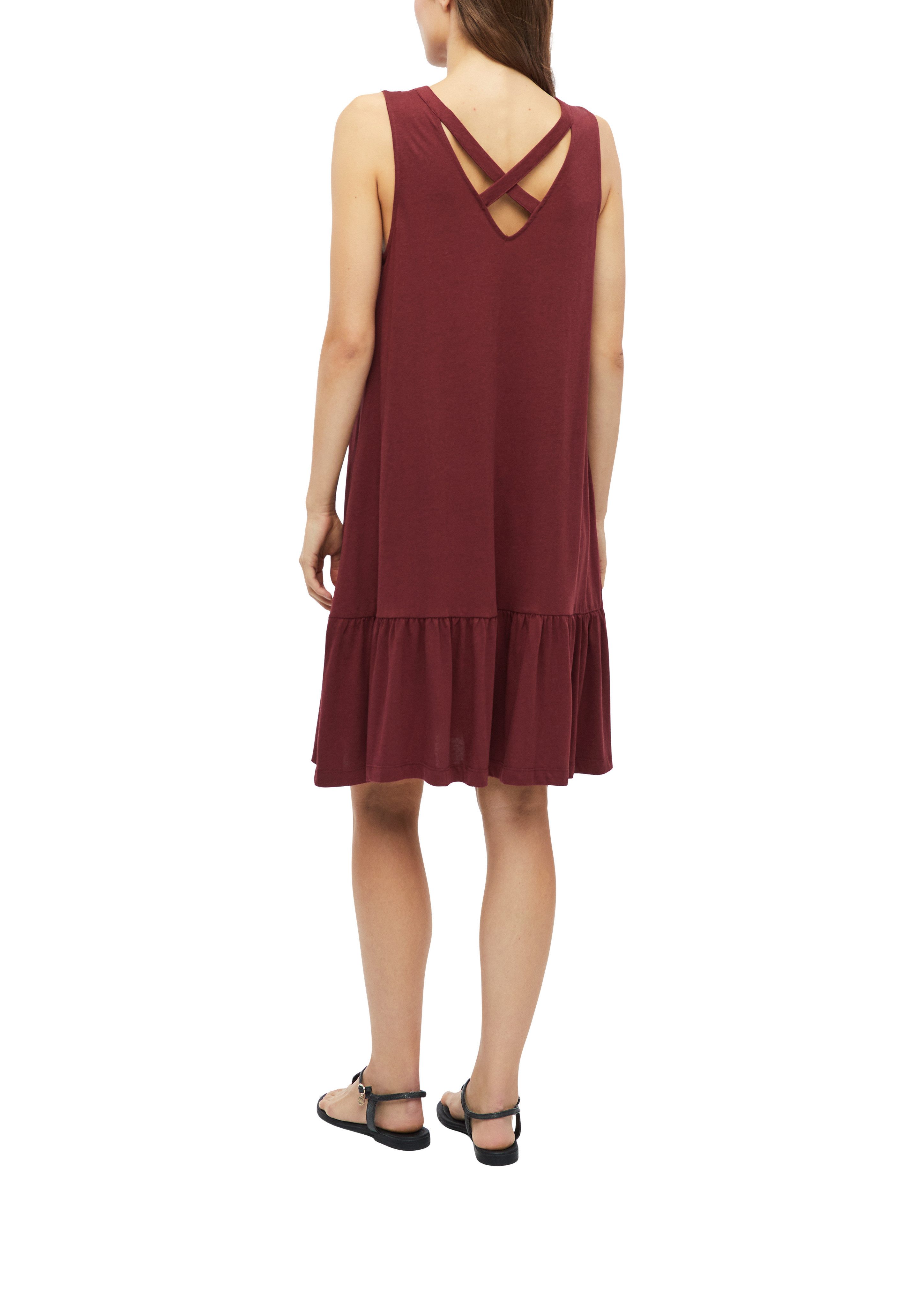 s.Oliver Maxikleid Sommerkleid in Allover-Optik