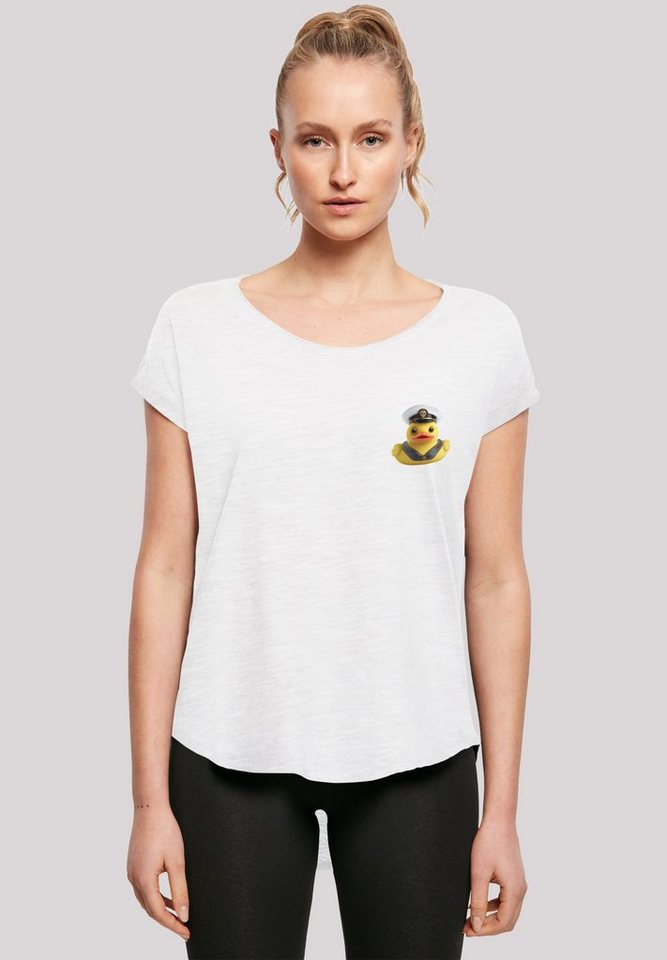 F4NT4STIC T-Shirt Rubber Duck Captain Long Print, Sehr weicher  Baumwollstoff mit hohem Tragekomfort