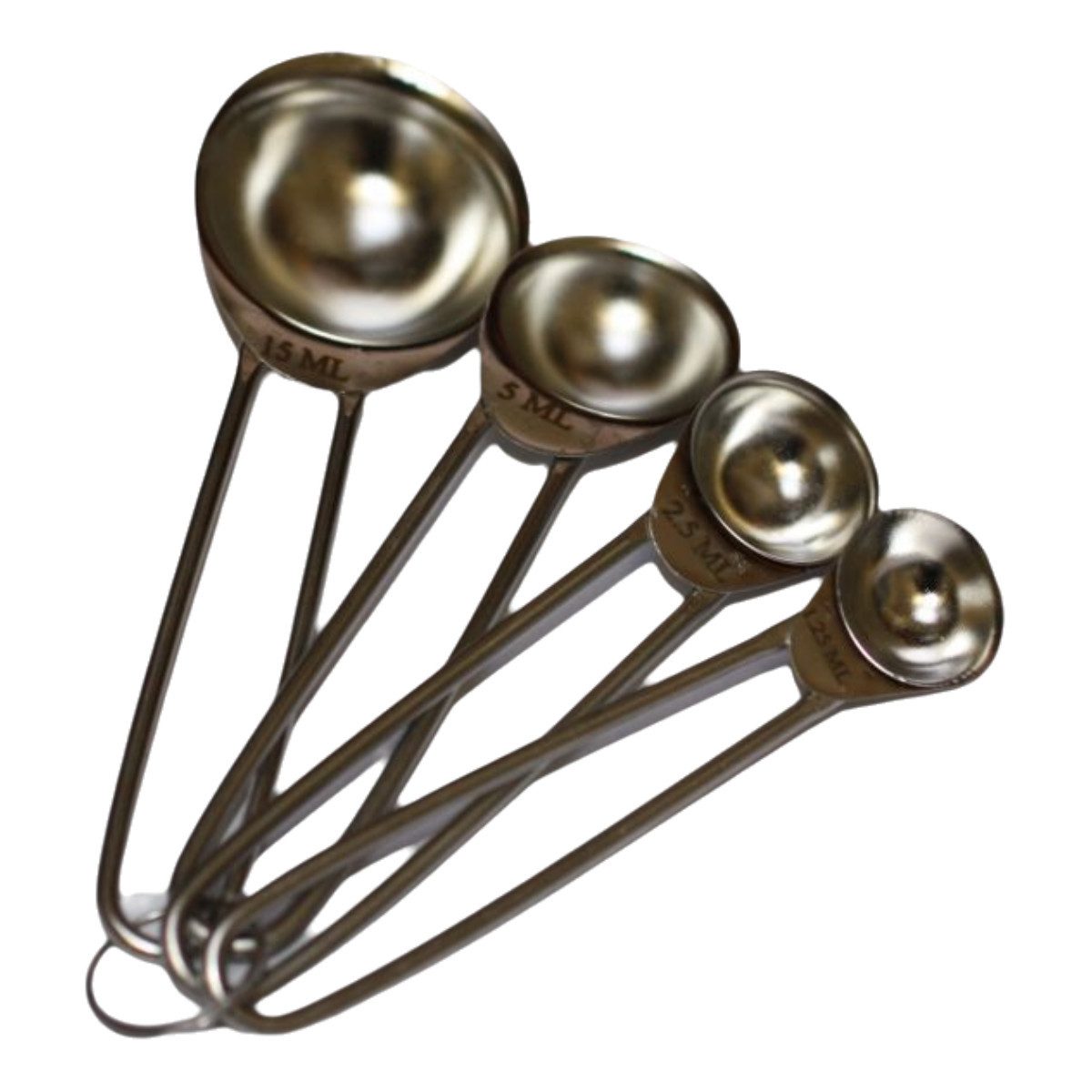 emeco Messlöffel 4er Set Messlöffel Dosierlöffel trockene Zutaten Backen Kochen Edelsta, Edelstahl, (4-St)