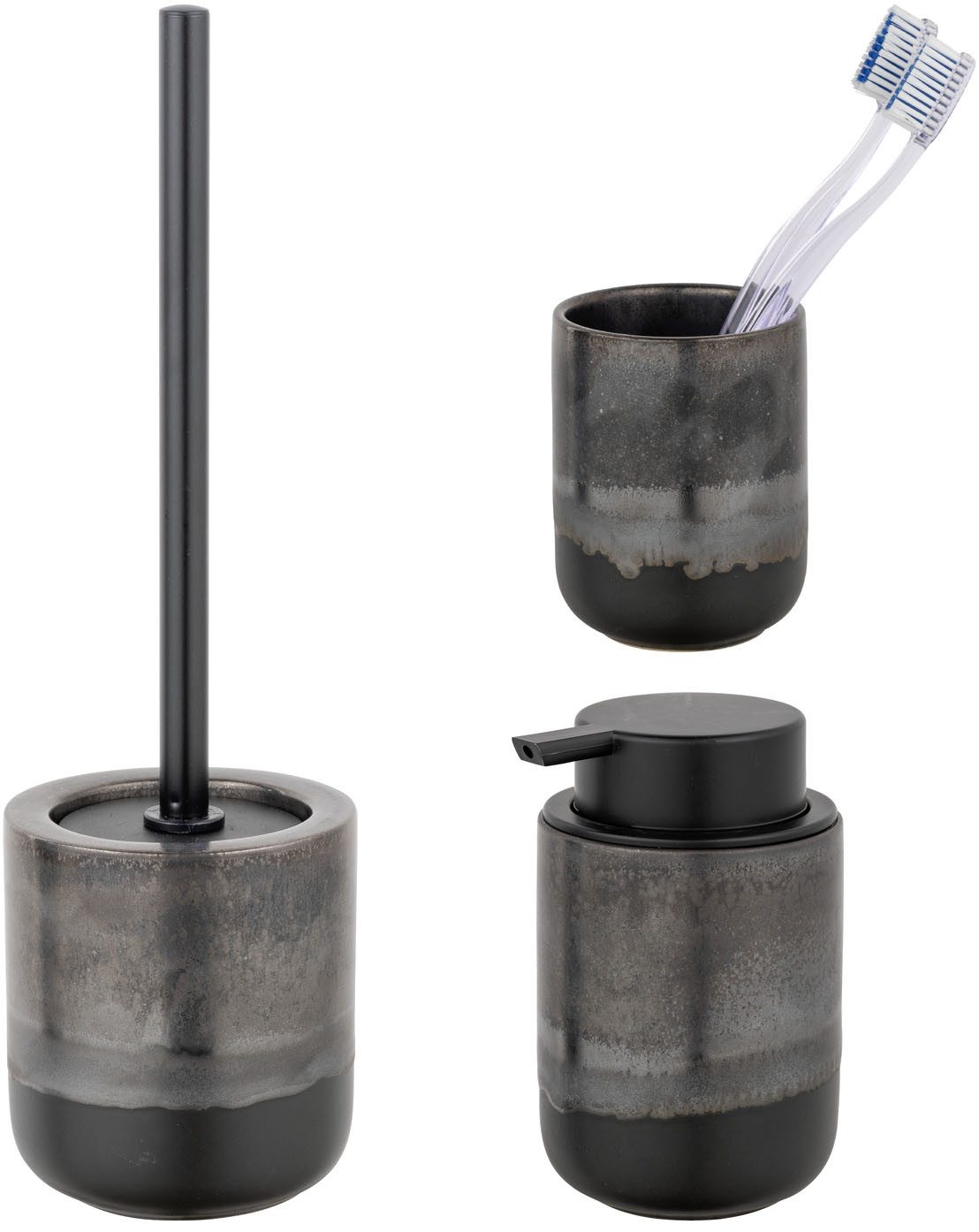 SCHÖNER WOHNEN-Kollektion Badaccessoire-Set »Riolo«, Set, 3 tlg., Zahnputzb günstig online kaufen