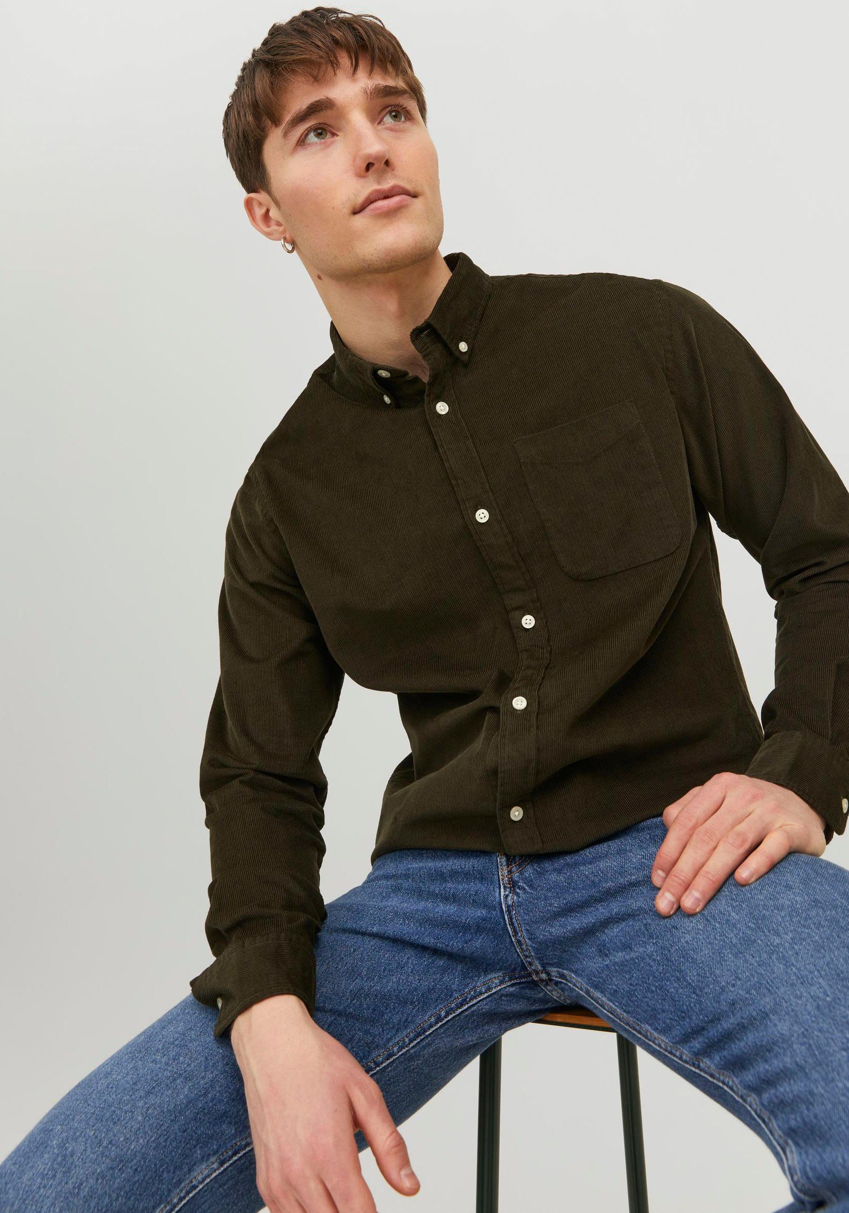 Jack & Jones Langarmhemd JJECLASSIC CORD günstig online kaufen