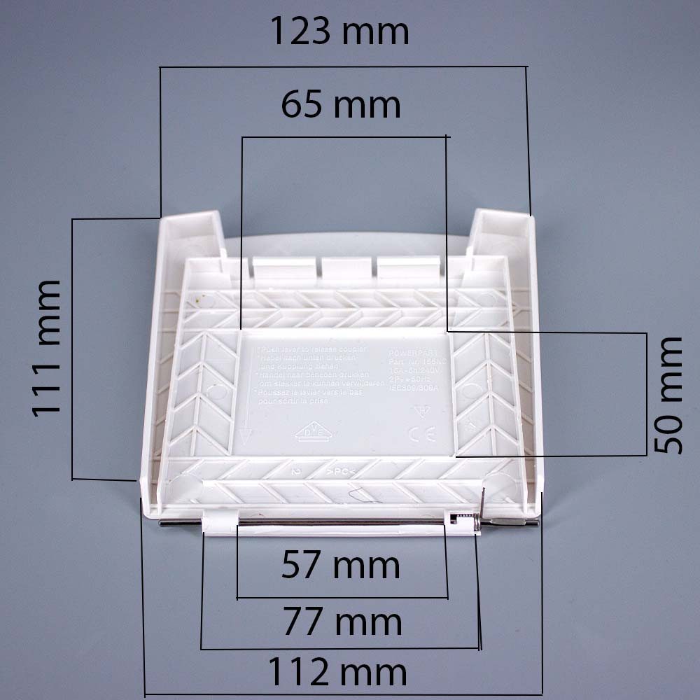 HABA B.V. Universaldeckel Ersatzdeckel Klappe für Aussensteckdose Wohnwagen Wohnmobil Caravan