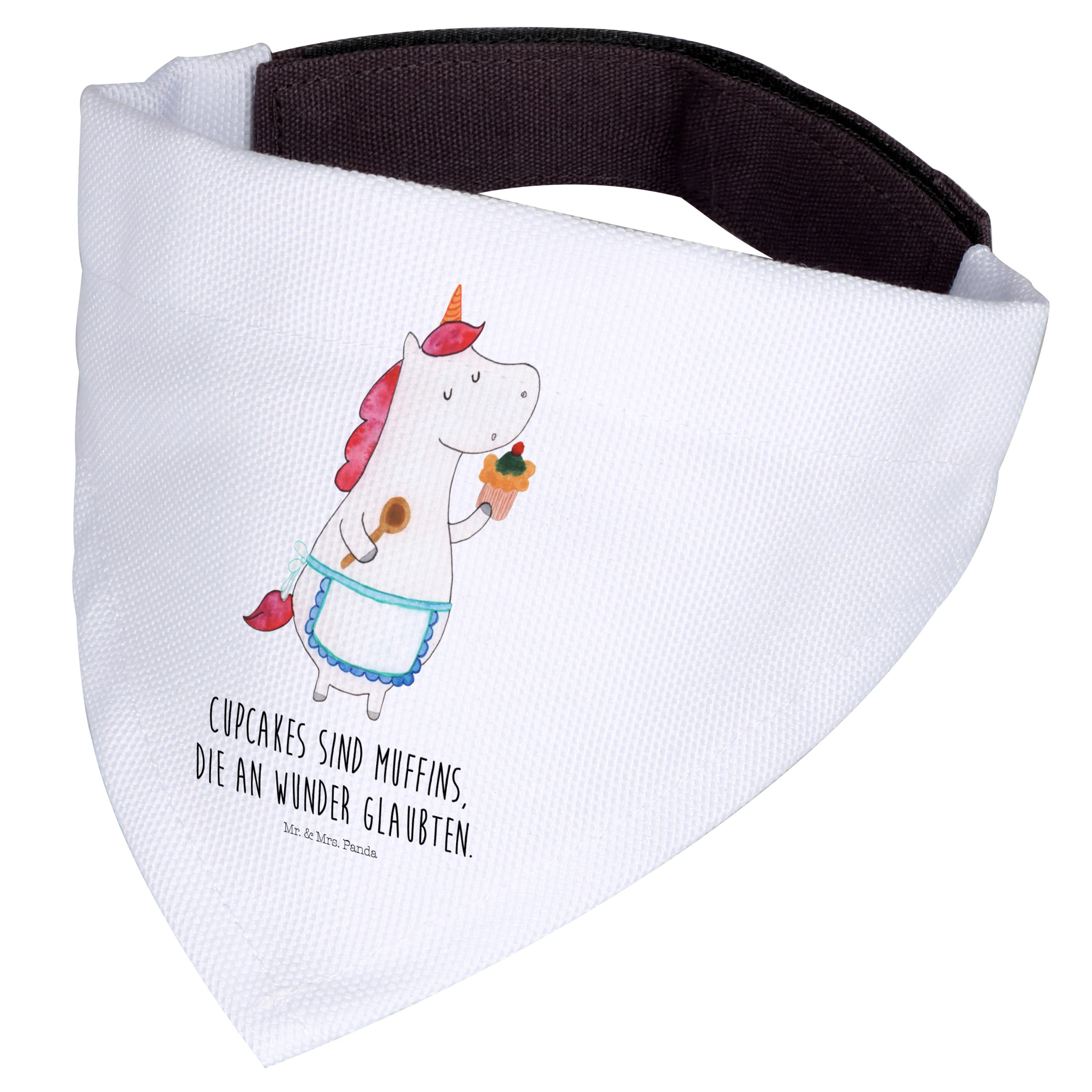 Mr. & Mrs. Panda Hundefliege Einhorn Küche, Hundehalstuch L, Weiß, Muffin, Halstuch Für Hunde, Kuc, Polyester
