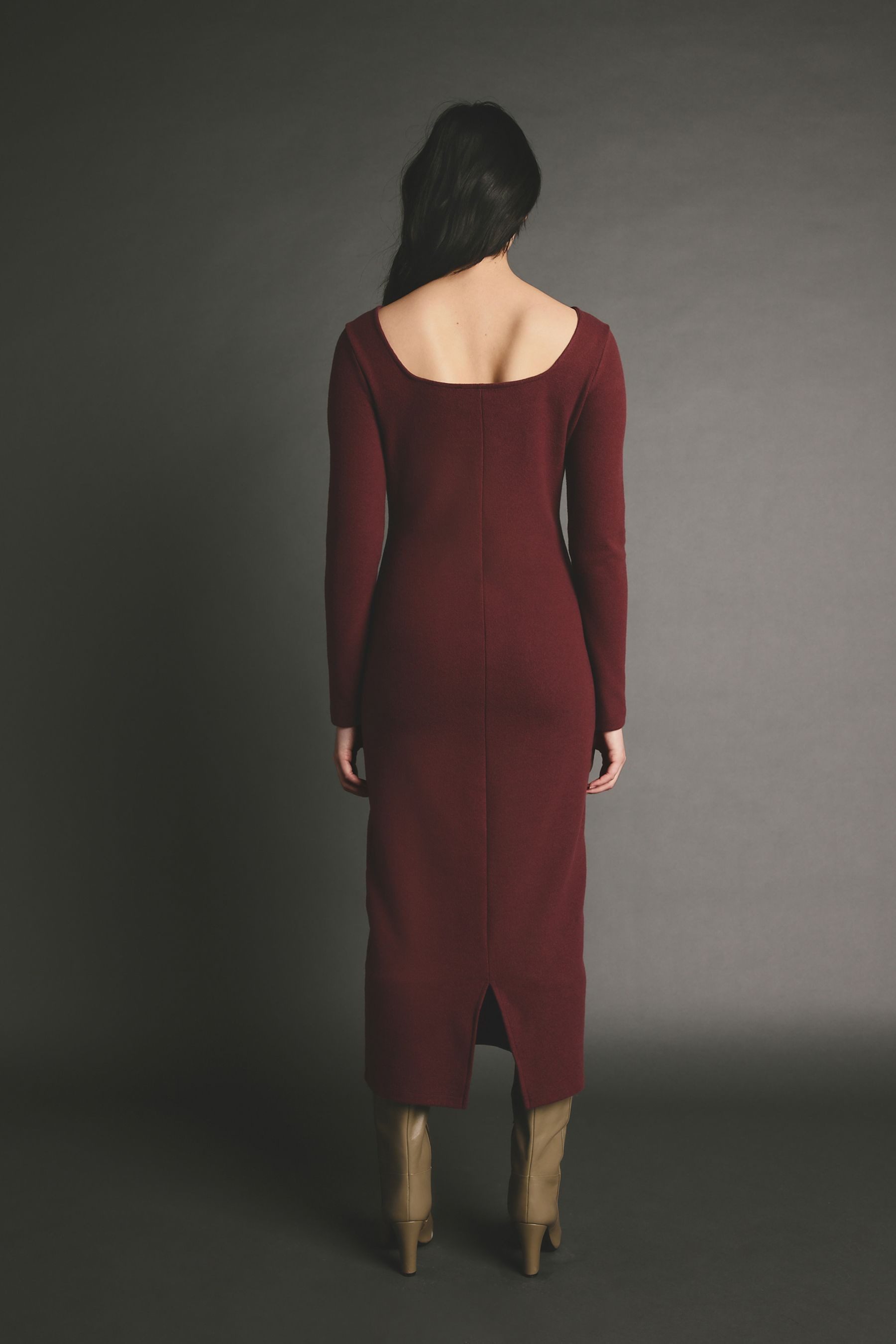 Next Midikleid Langärmeliges, weiches Midikleid (1-tlg) günstig online kaufen