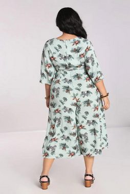 Hell Bunny Jumpsuit Sofia Tropical Blumen Print Vintage Overall