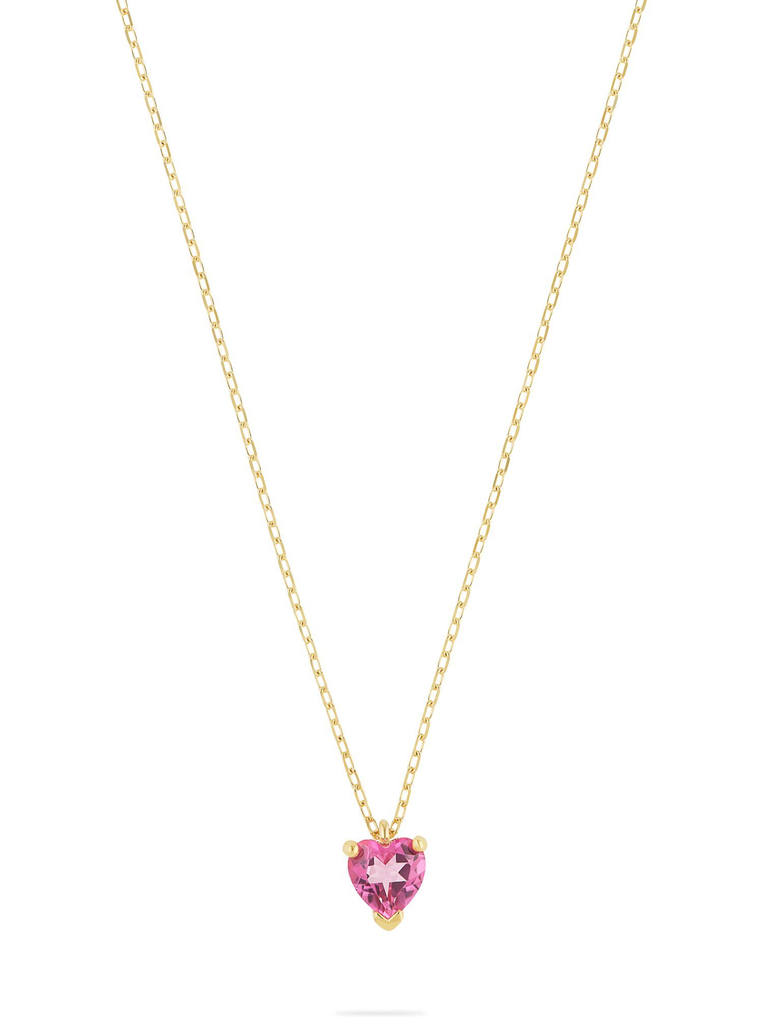 CHRIST Collier CHRIST Damen-Kette 375er Gelbgold 1 Topas
