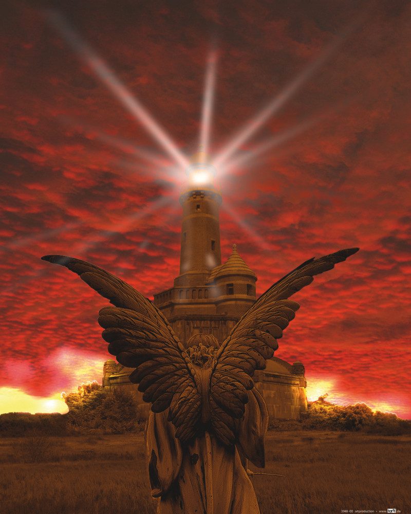 1art1 Poster Gothic Kunstdruck Bild - Engel Der Apokalypse (50 x 40 cm)