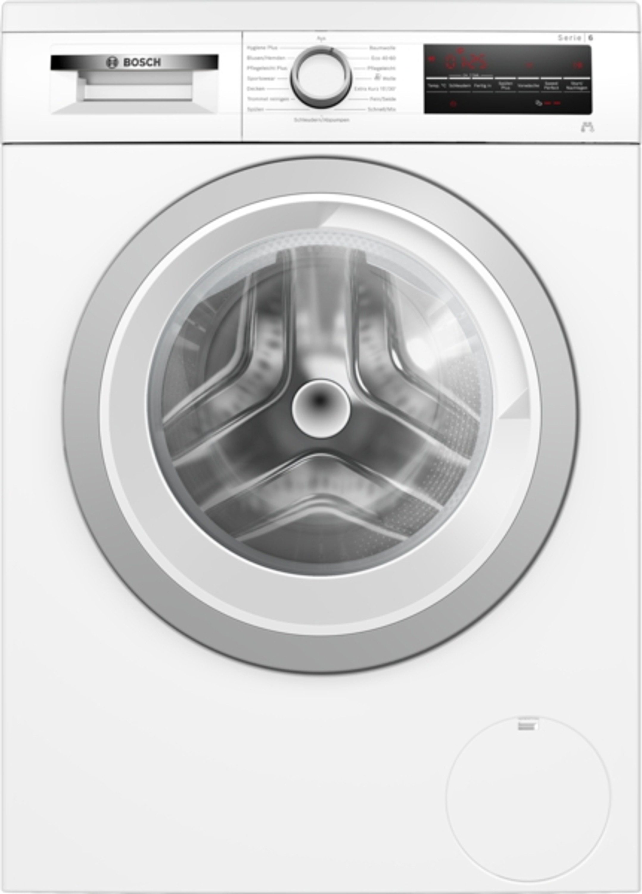 BOSCH Waschmaschine 6 WUU28T49, 9 kg, 1400 U/min, Eco Silence Drive, Nachlegefunktion