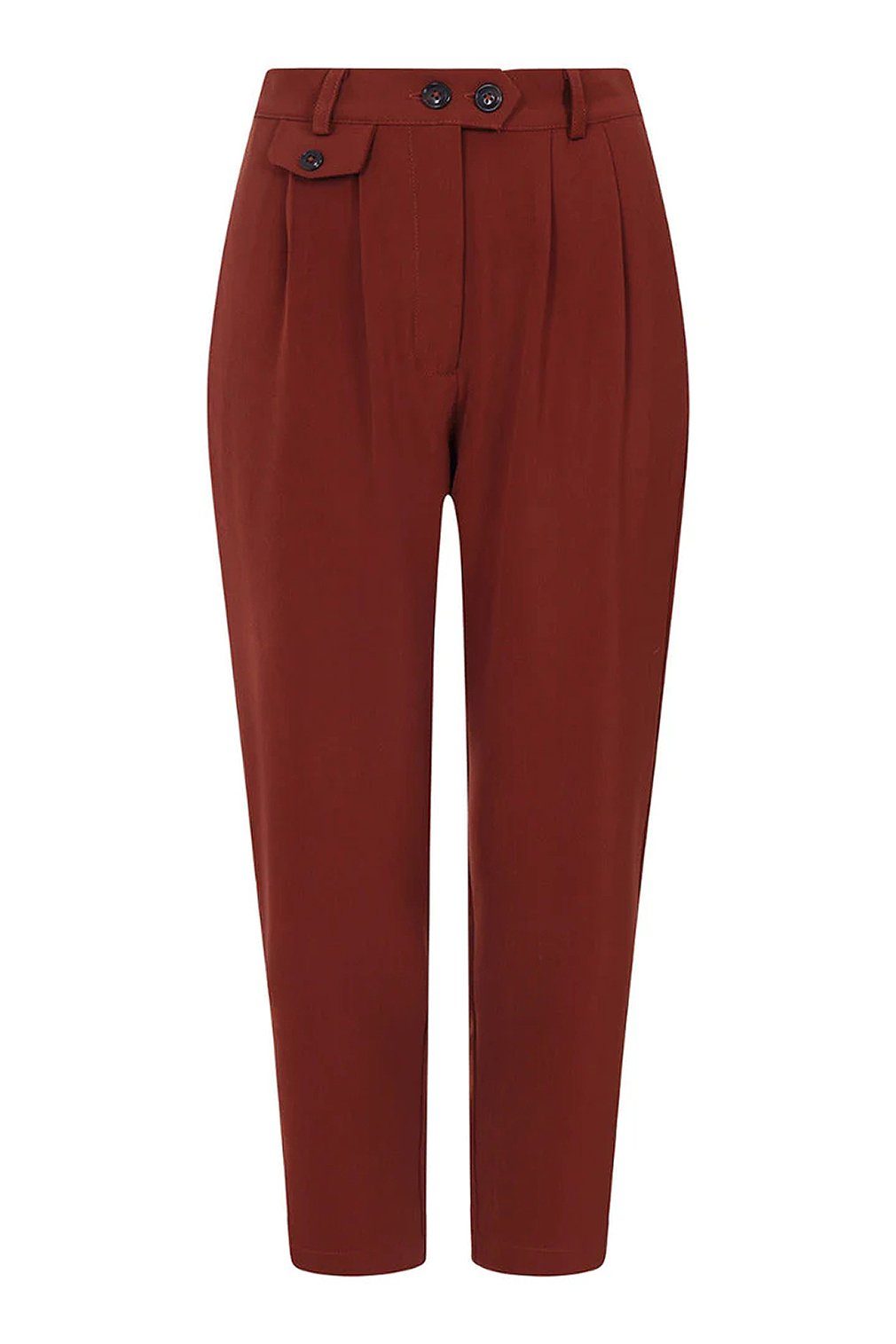 Hell Bunny Stoffhose Ravenwood Cropped Trousers günstig online kaufen