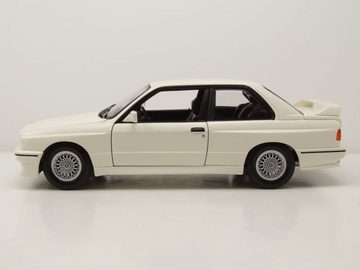 Minichamps Modellauto BMW M3 E30 1987 weiß Modellauto 1:18 Minichamps, Maßstab 1:18