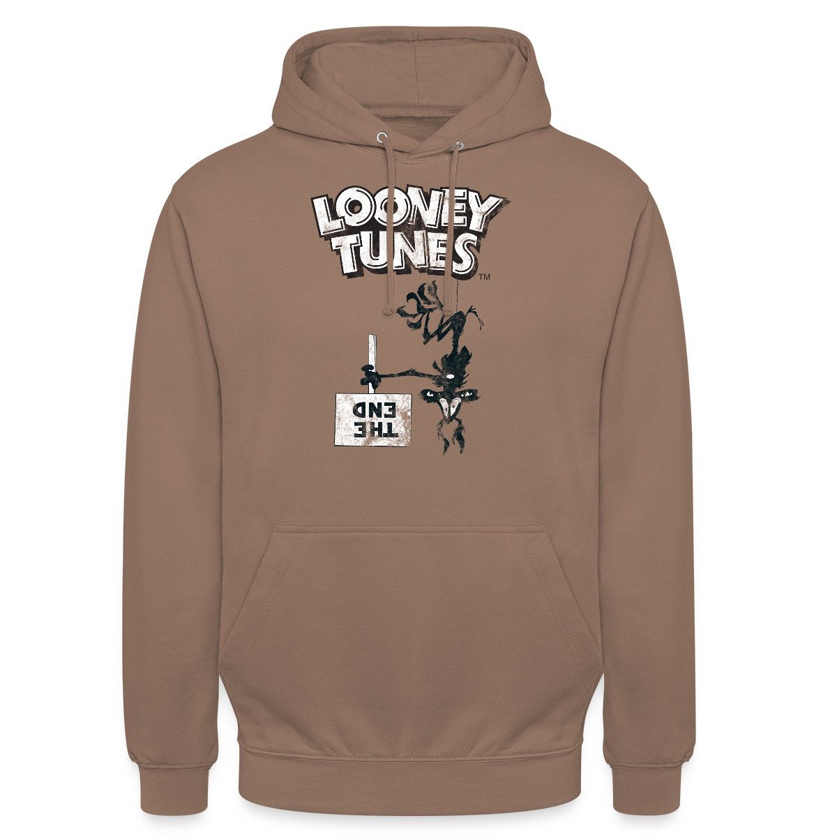 Spreadshirt Hoodie Looney Tunes Wile E. Coyote The End Unisex Hoodie (1-tlg)