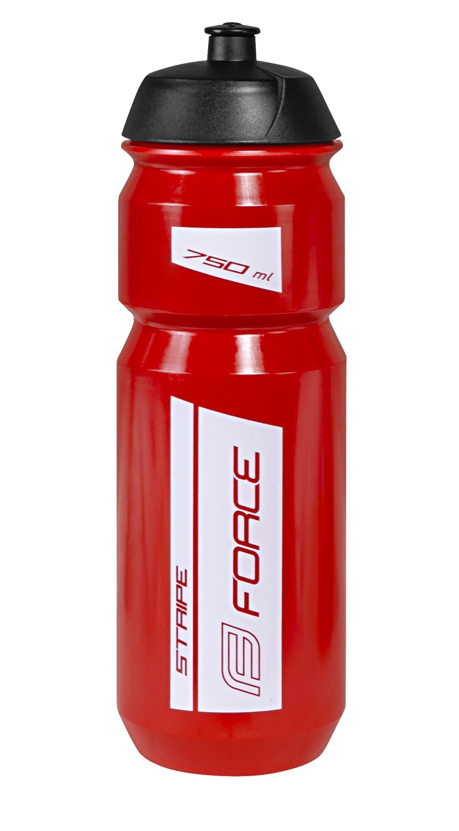 FORCE Trinkflasche Flasche FORCE STRIPE 0,75 l rot