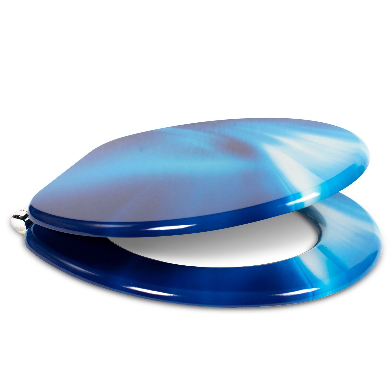 Sanfino WC-Sitz "Wave“ Premium Toilettendeckel mit Absenkautomatik aus Holz günstig online kaufen