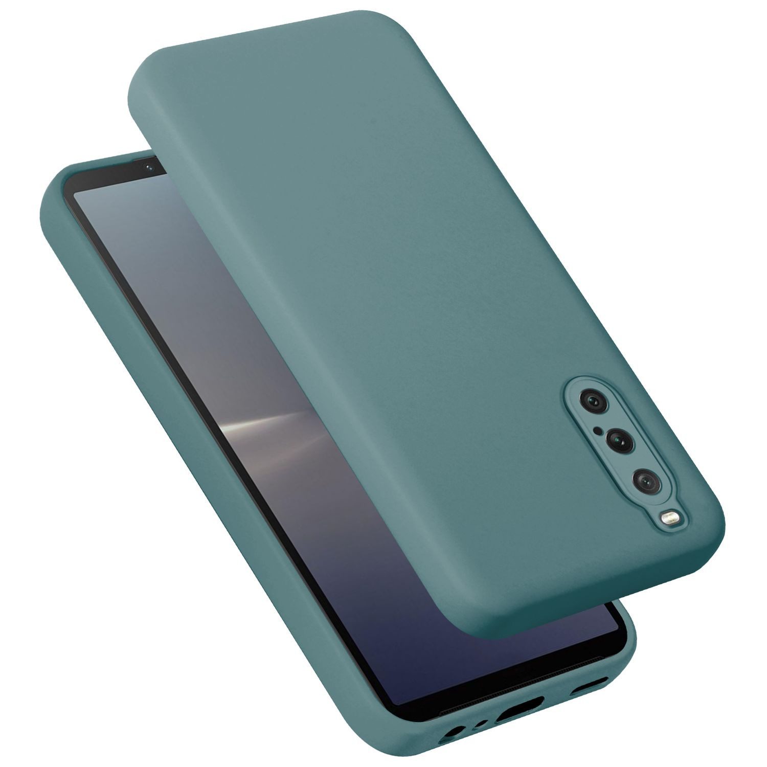 Cadorabo Handyhülle für Sony Xperia 10 V Hülle Sony Xperia 10 V, Flexible Hülle TPU Silikon Schutzhülle Back Cover Case
