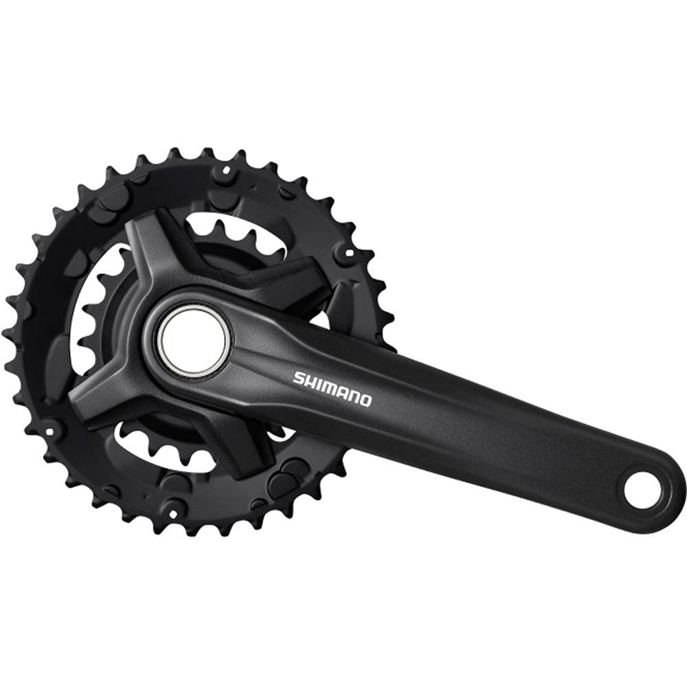 Fahrradkurbel SHIMANO Kurbelgarnitur FC-MT210-B 175mm 36-22Z. 2x9f. schwarz Fahrrad