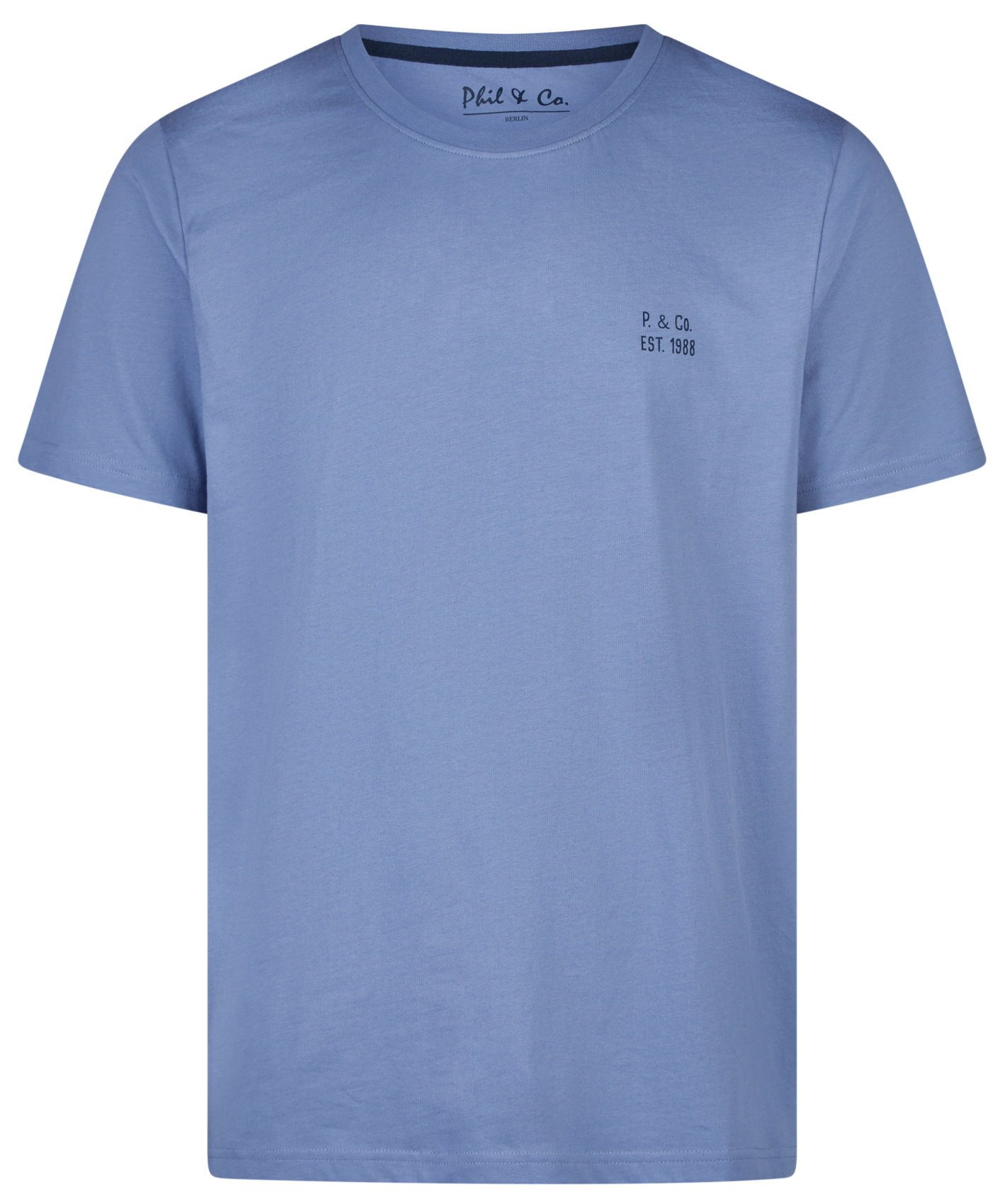 Phil & Co. Pyjamaoberteil Herren Pyjamashirt Kurzarm (1-tlg) Baumwolle günstig online kaufen